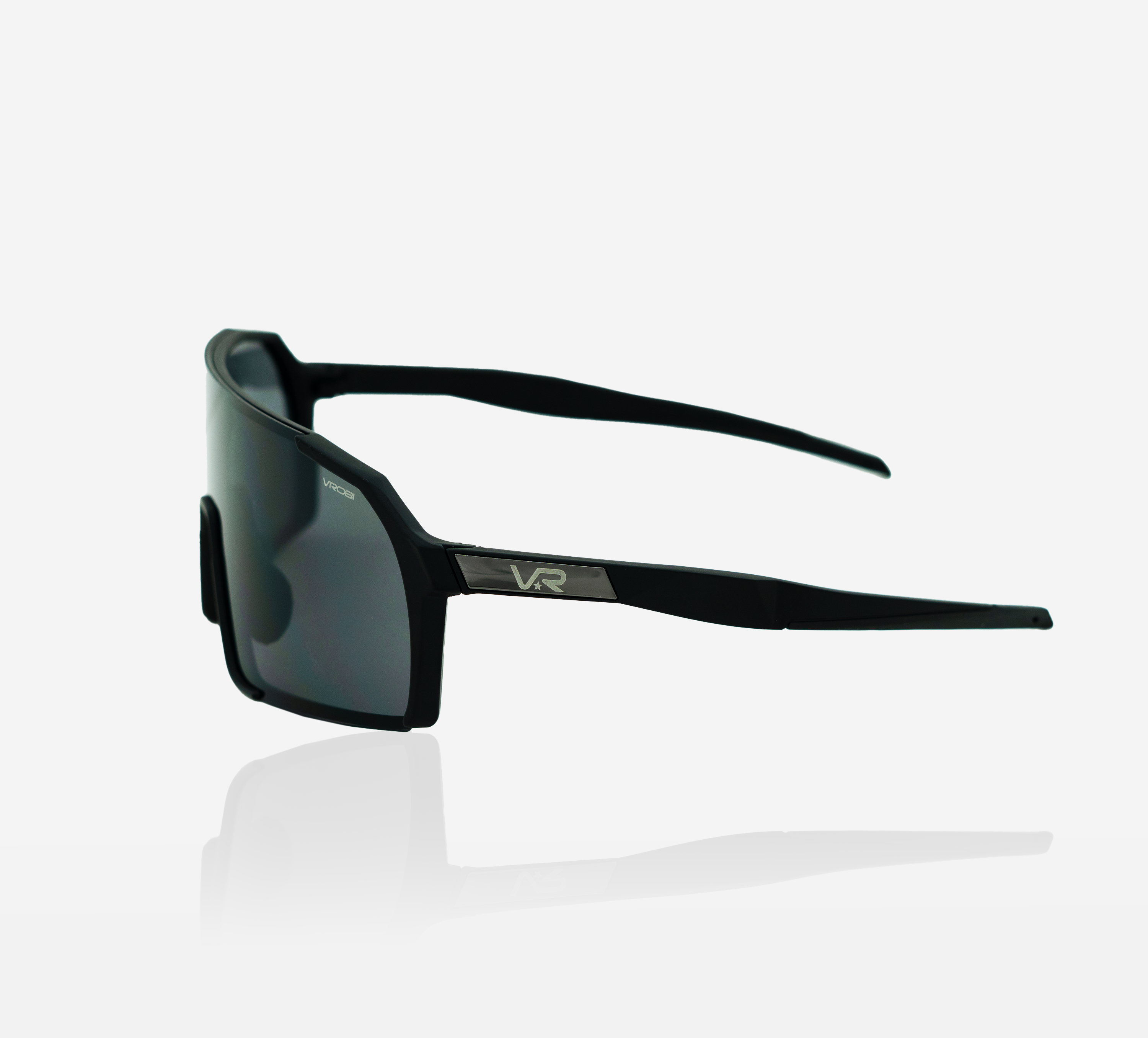 VROBI Stealth Black Baseball/Softball Sunglasses with Smoke Grey lens
