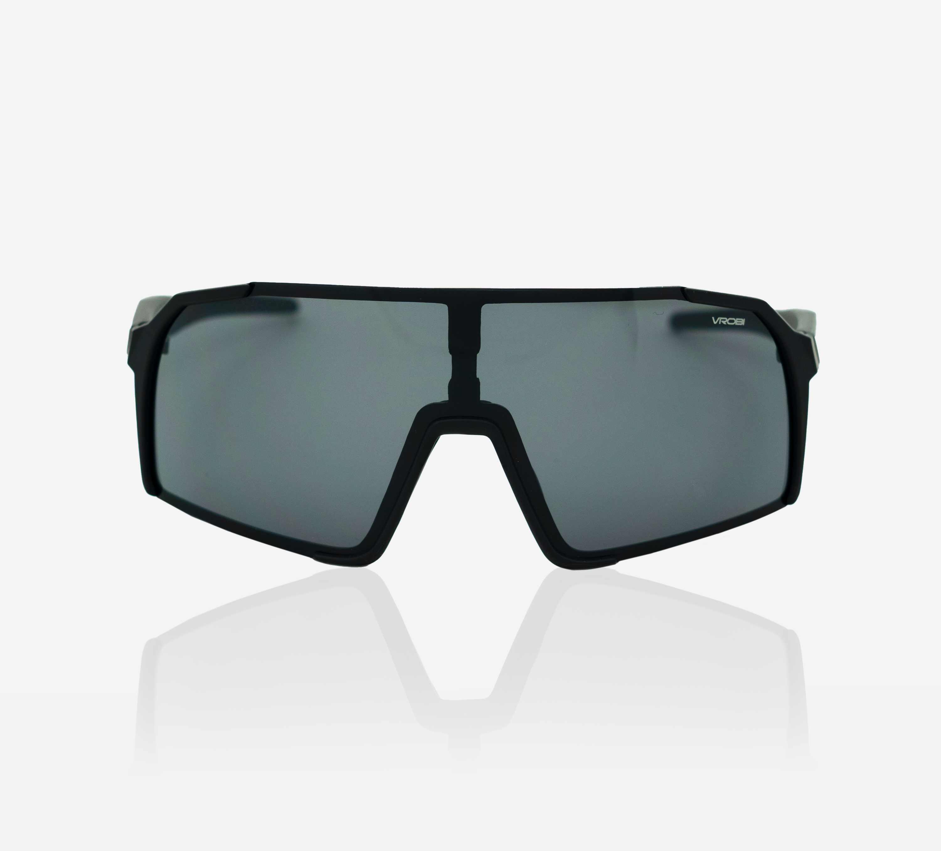 VROBI Stealth Black Baseball/Softball Sunglasses with Smoke Grey lens