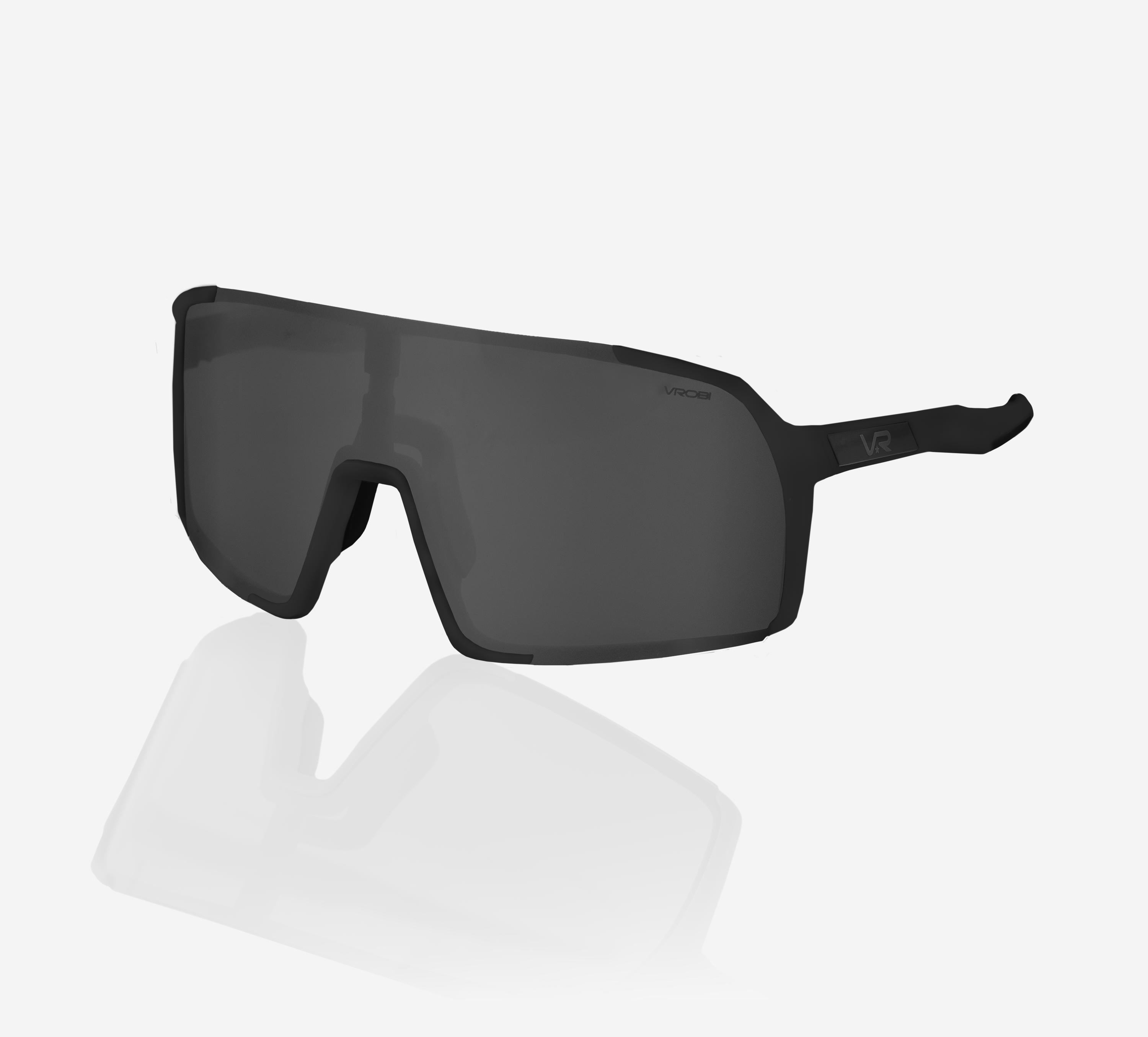 VROBI Stealth Black Baseball/Softball Sunglasses with Smoke Grey lens
