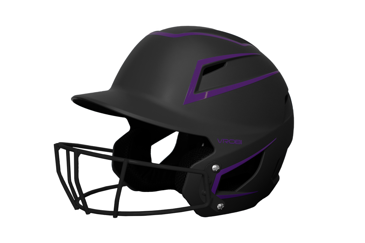 Arsenal Fastpitch Softball Batting Helmet- Two-Tone- Black