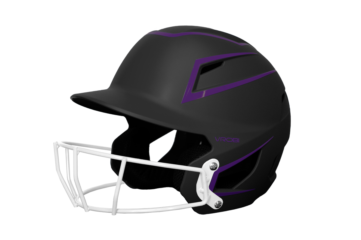 Arsenal Fastpitch Softball Batting Helmet- Two-Tone- Black