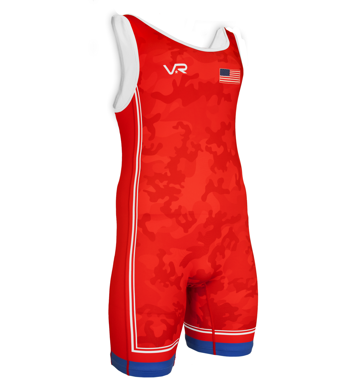 Youth Freestyle Wrestling Singlet- Freedom- Red