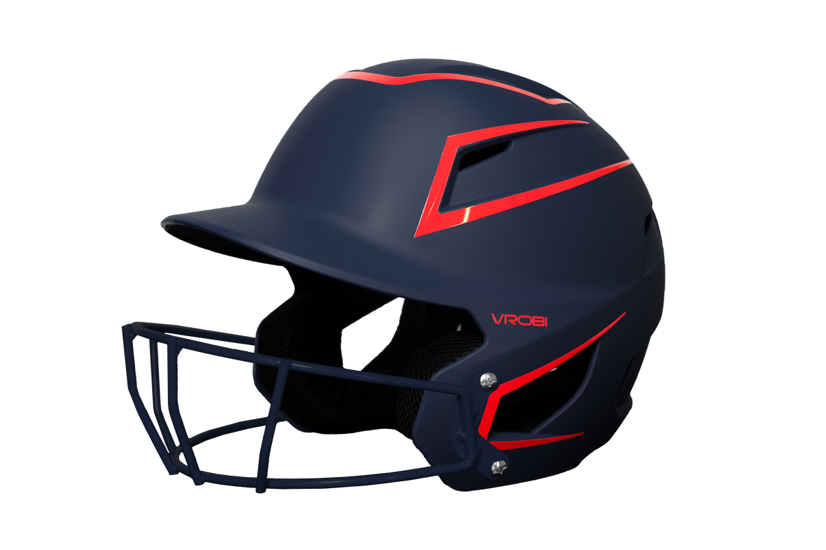 Arsenal Fastpitch Softball Batting Helmet- Two-Tone- Navy