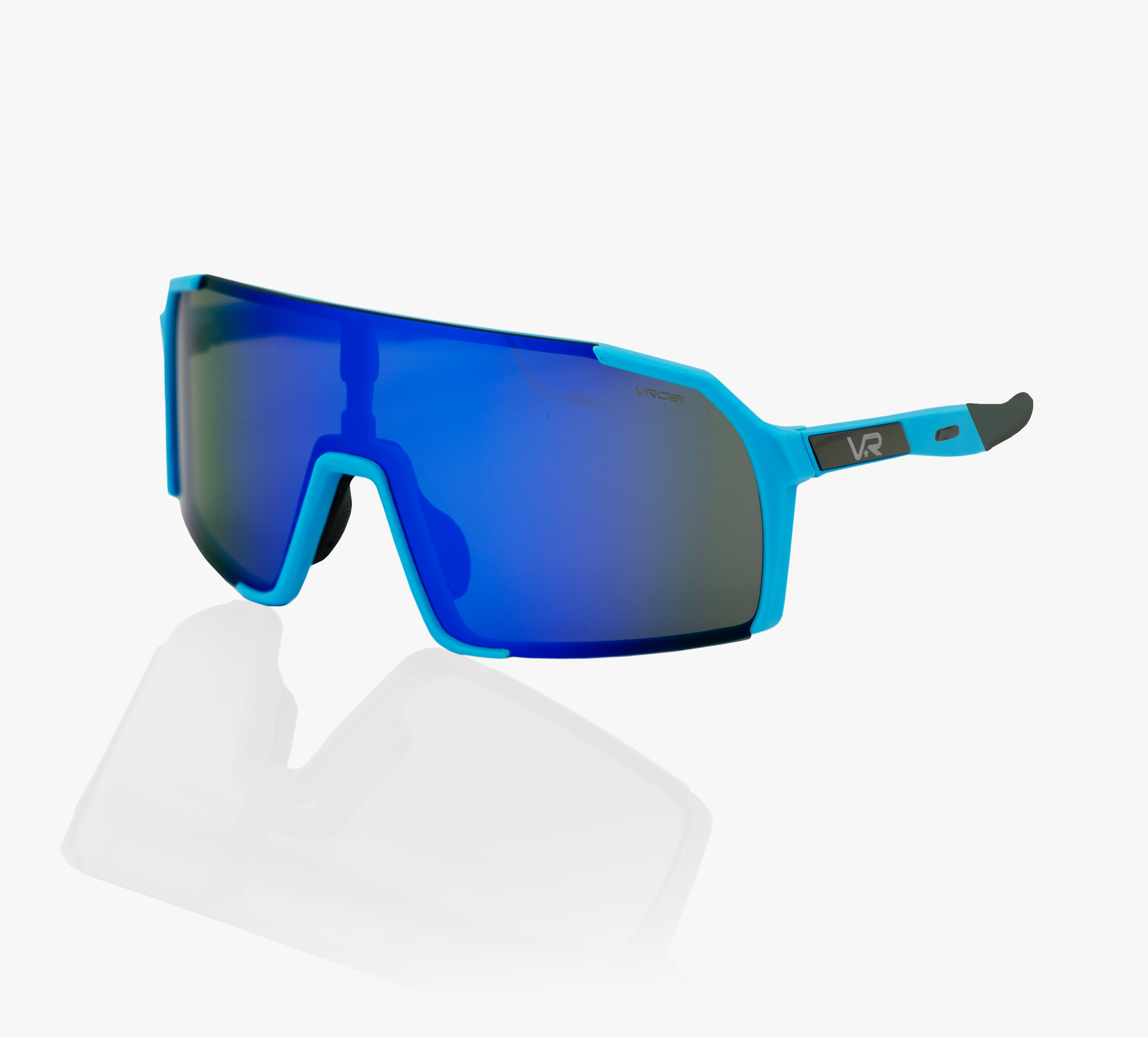 VROBI Ocean Blue Baseball/Softball Sunglasses with Blue Fade lens