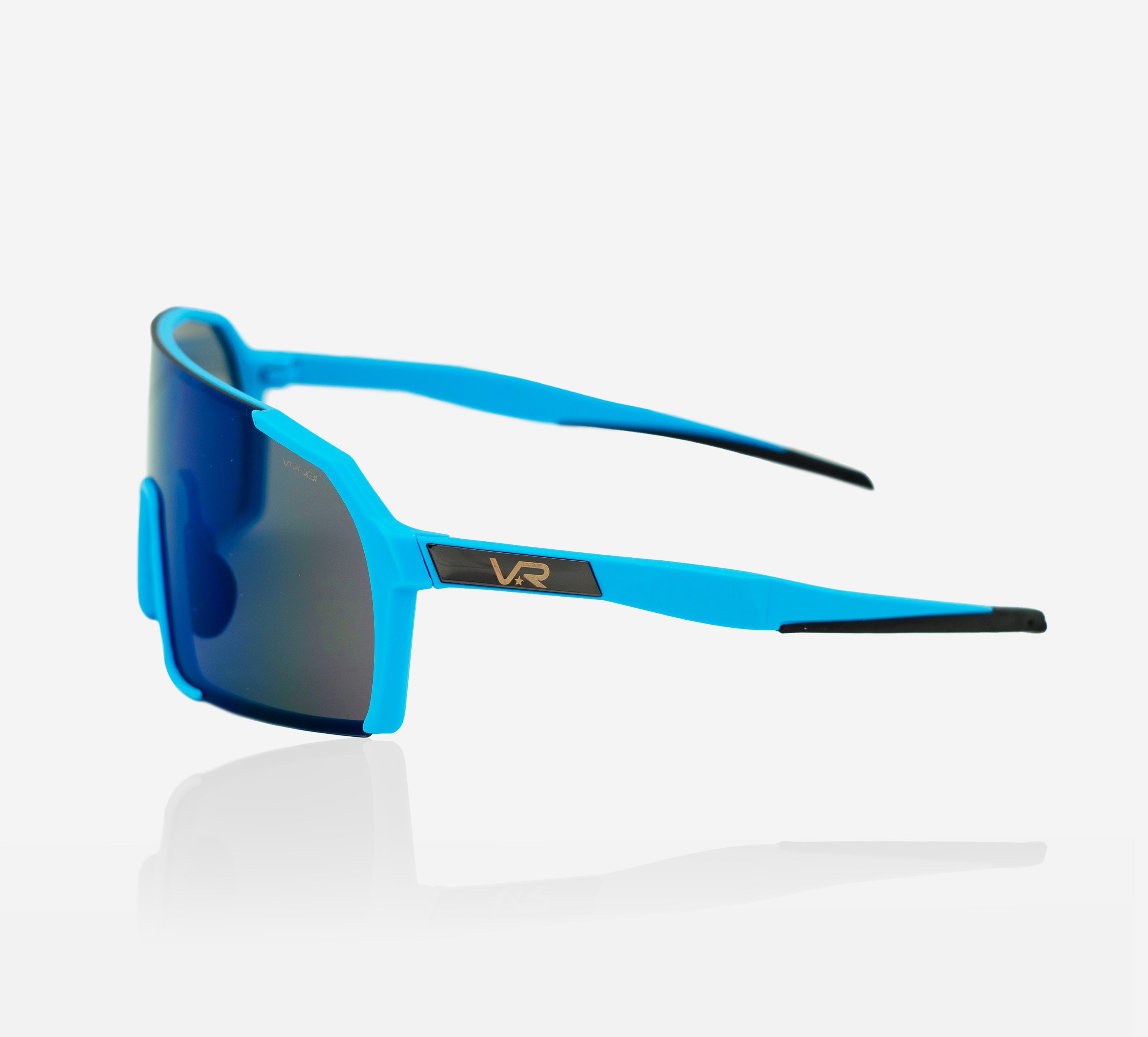 VROBI Ocean Blue Baseball/Softball Sunglasses with Blue Fade lens