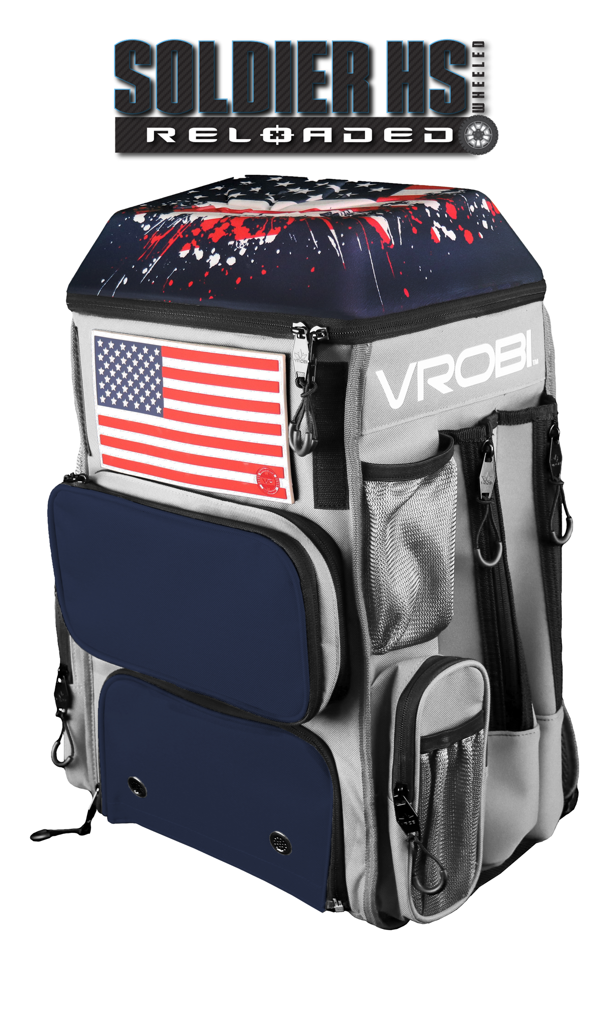 SOLDIER HS RELOADED ONE NATION STARS AND STRIPES WHEELED BAG