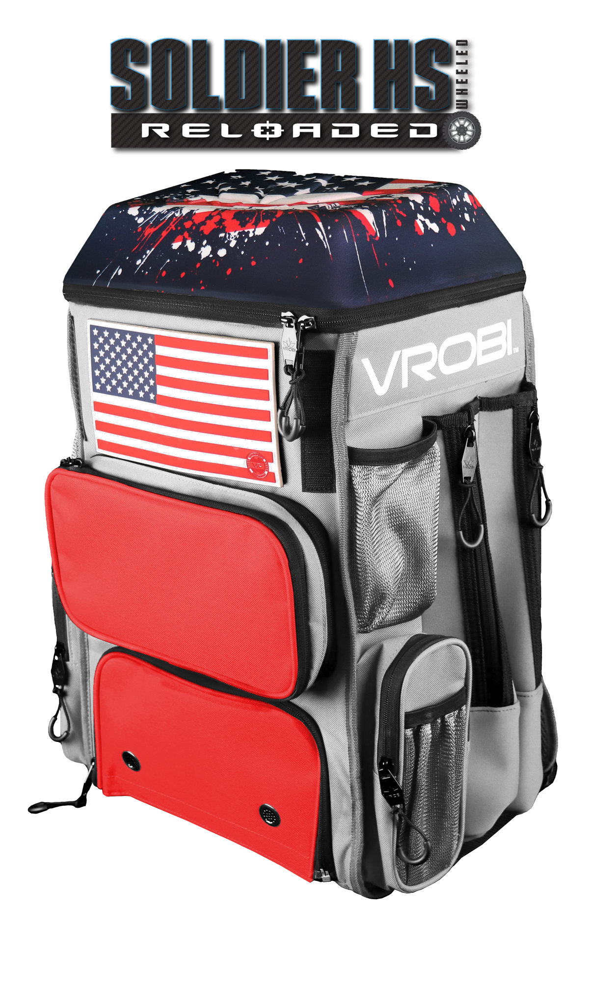 SOLDIER HS RELOADED ONE NATION STARS AND STRIPES WHEELED BAG