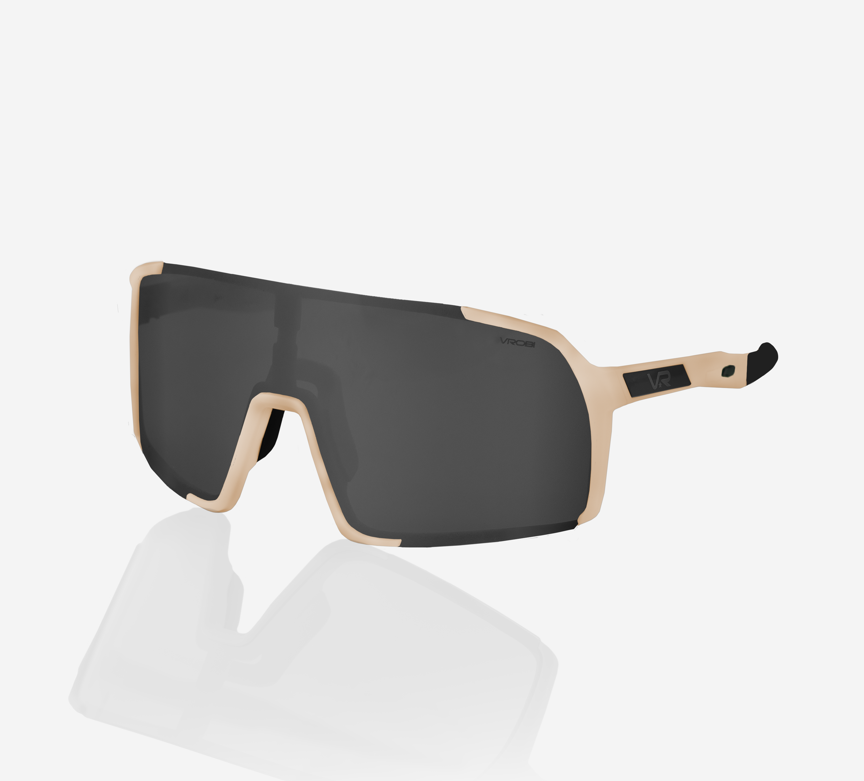VROBI Desert Tan Baseball/Softball Sunglasses with Smoke Grey Lens