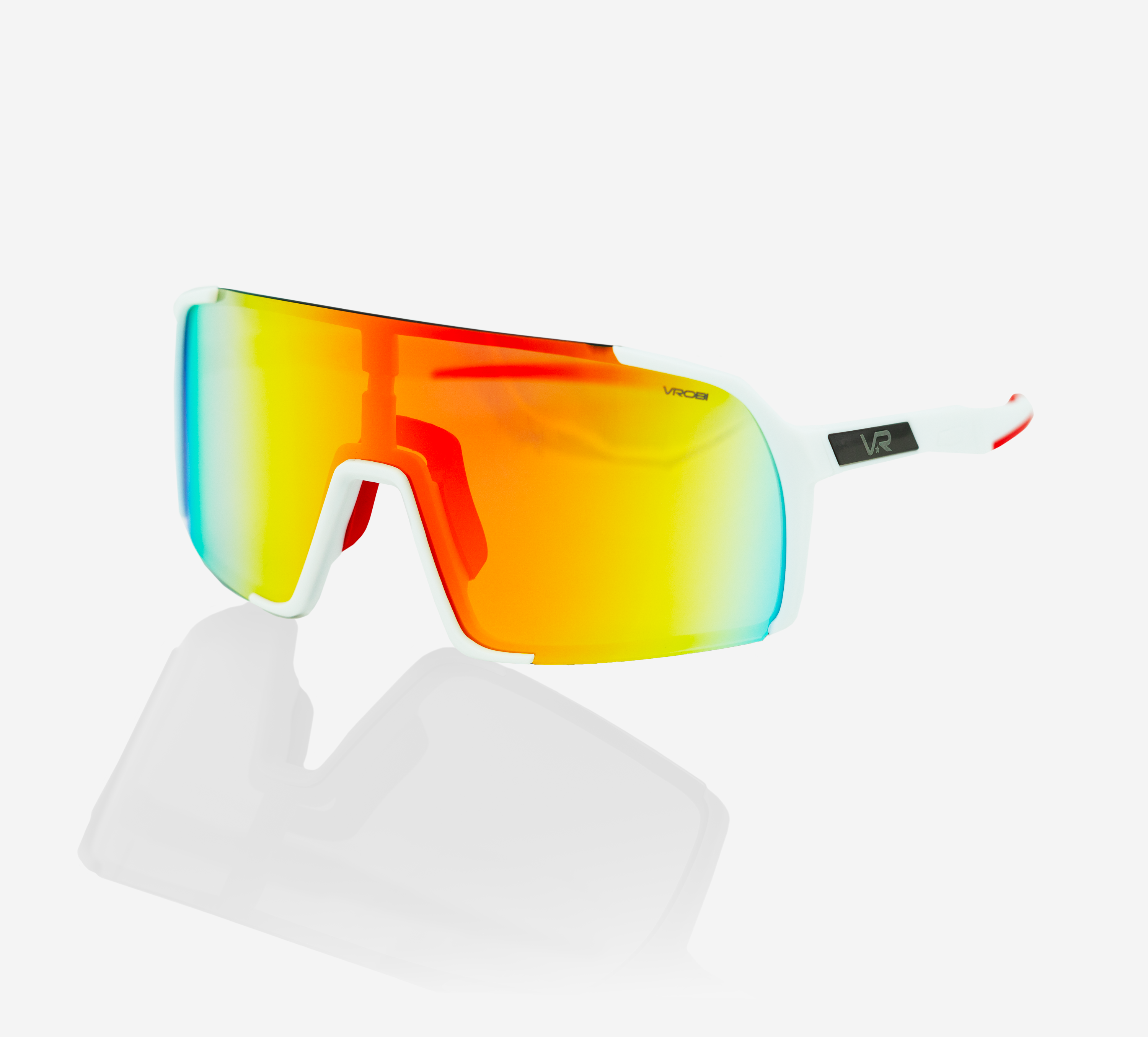 VROBI White and Red Baseball/Softball Sunglasses