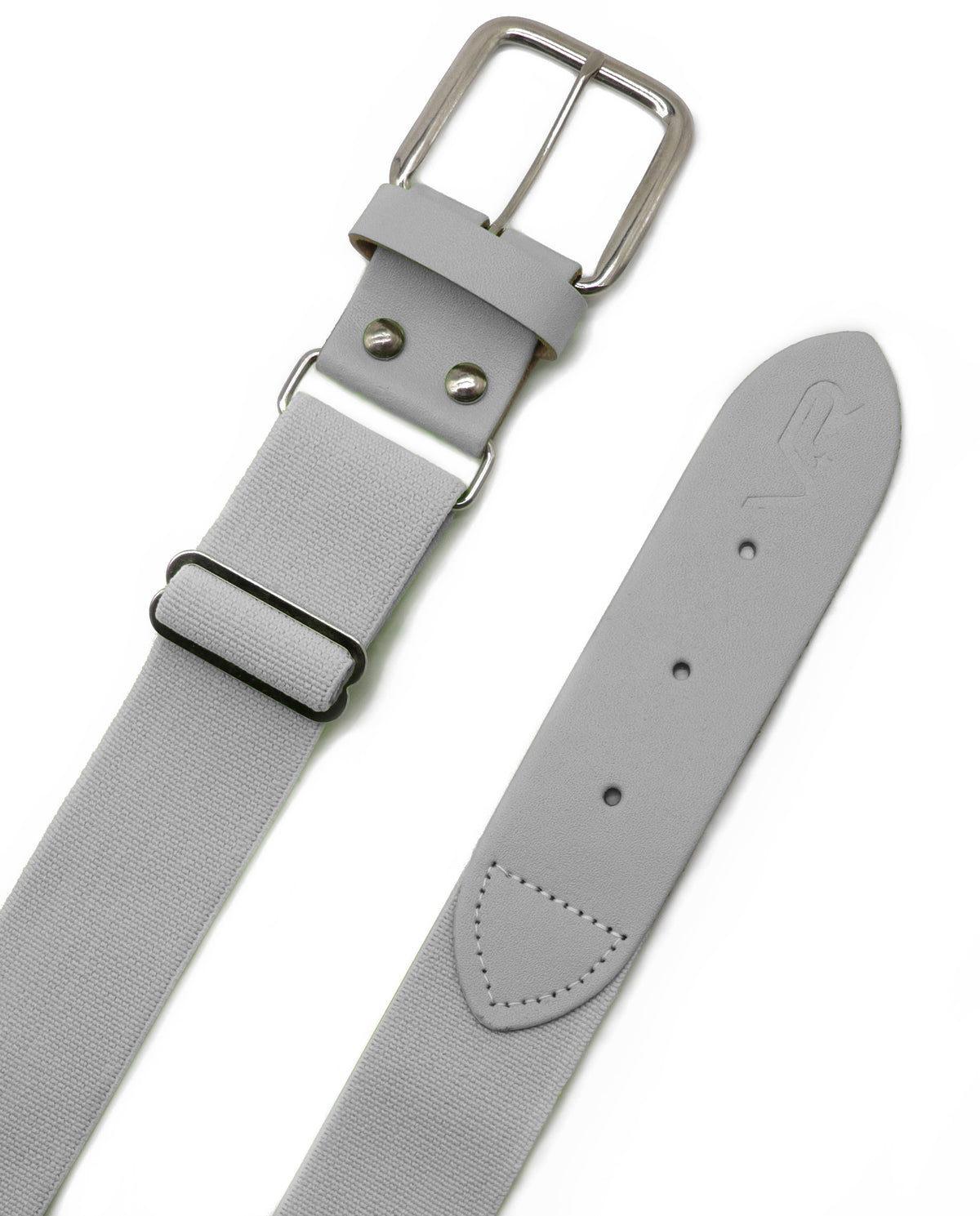 Grey Baseball and Softball Belt