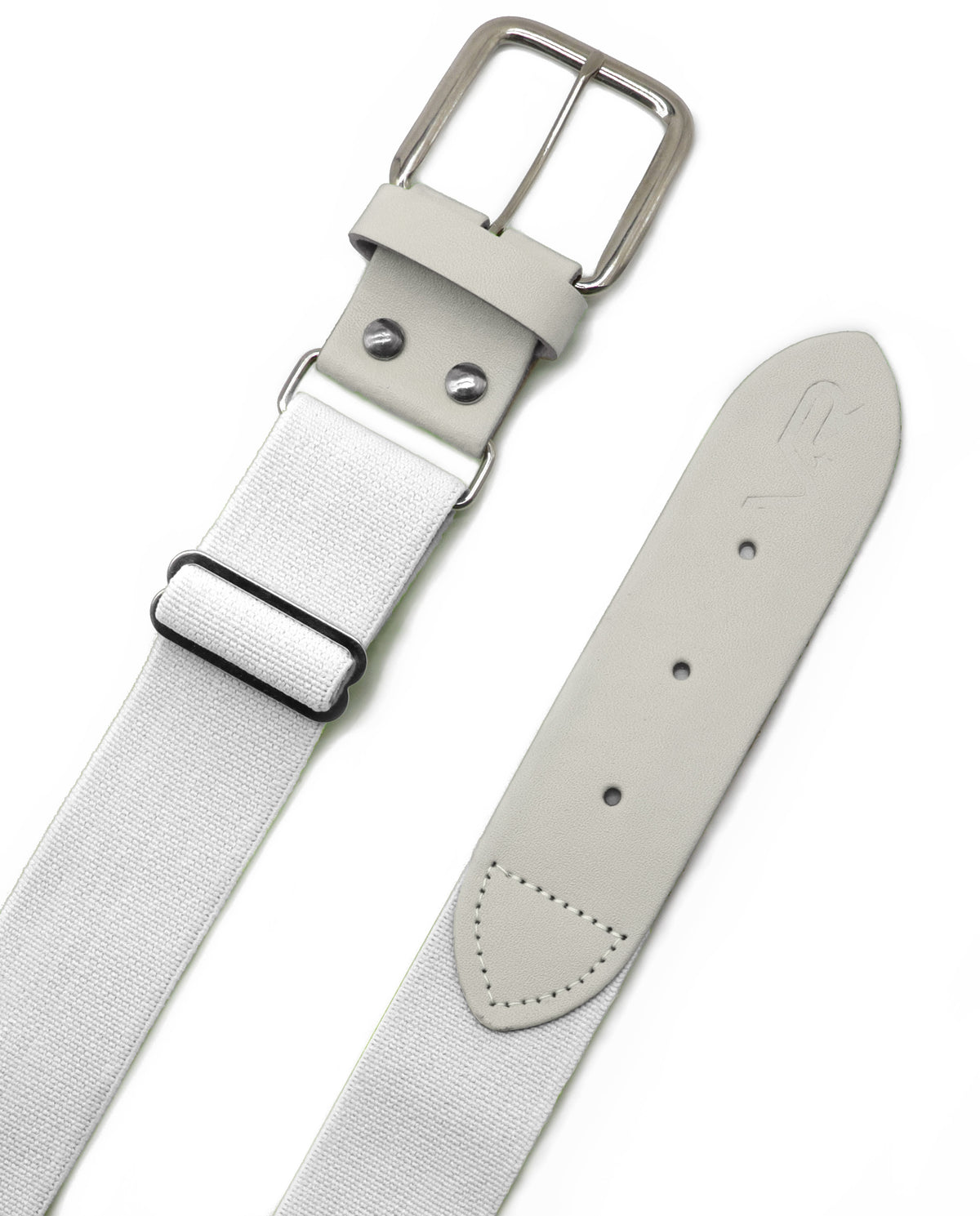 White Baseball and Softball Belt