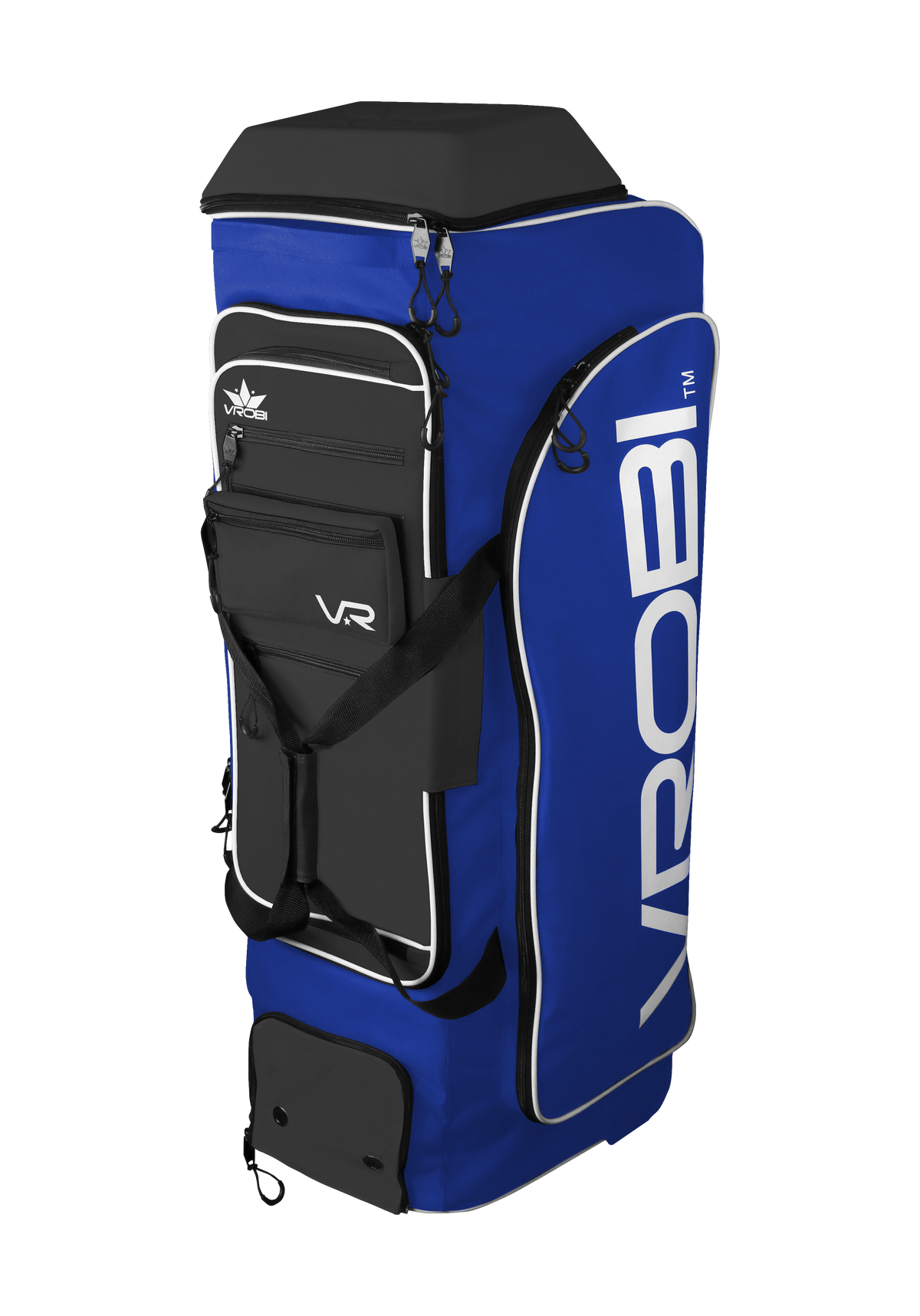 Royal Blue and Black Baseball and Softball Wheeled Catchers Bag