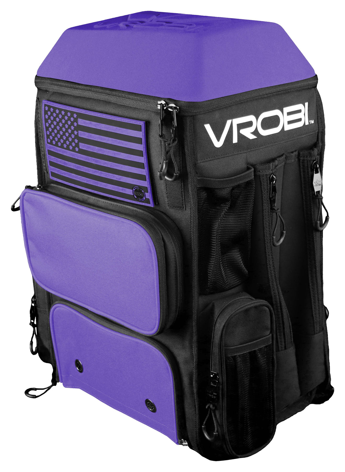 Black and Purple Baseball and Softball Bat Bag
