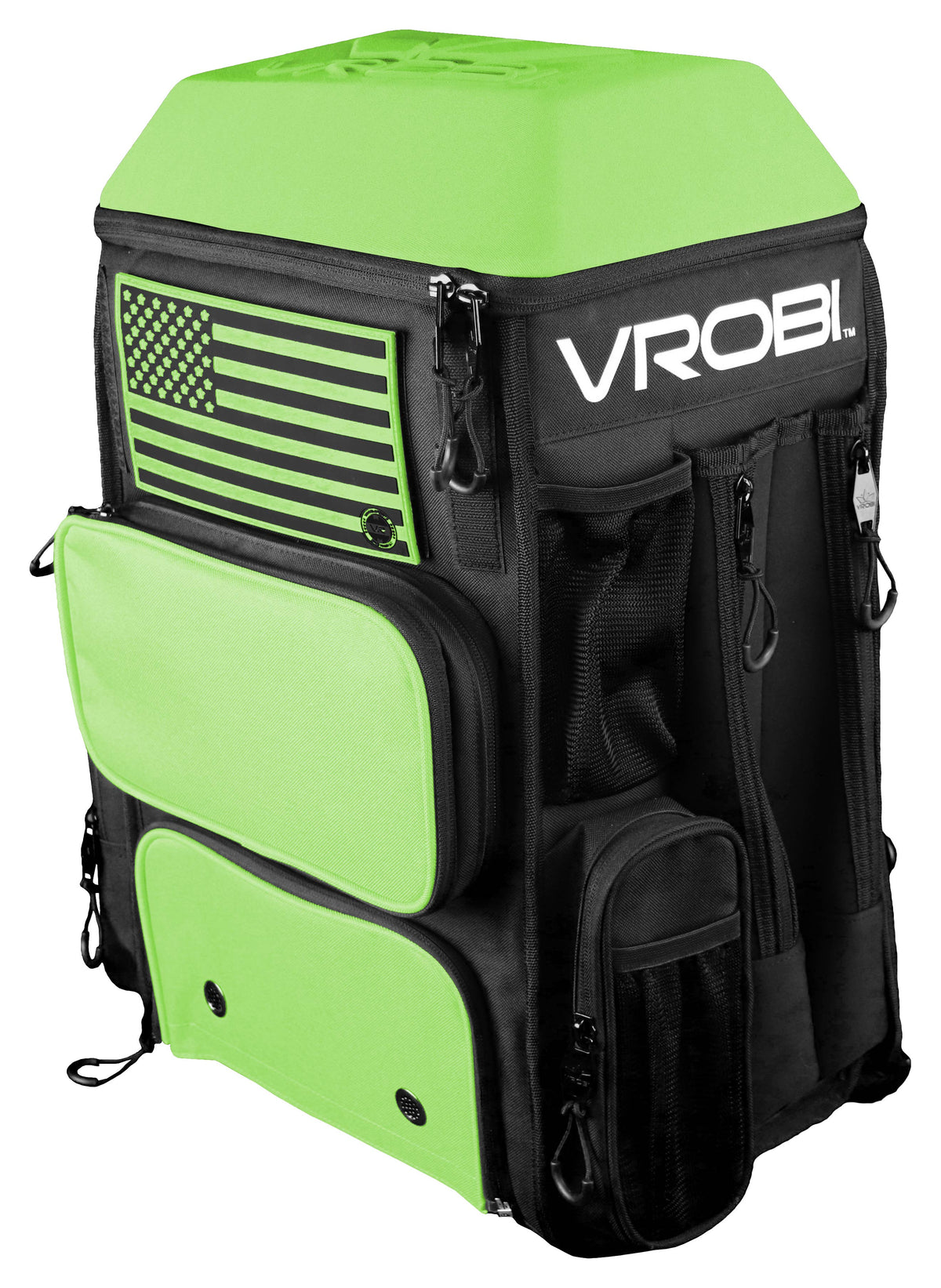 Black and Lime Green Baseball and Softball Bat Bag