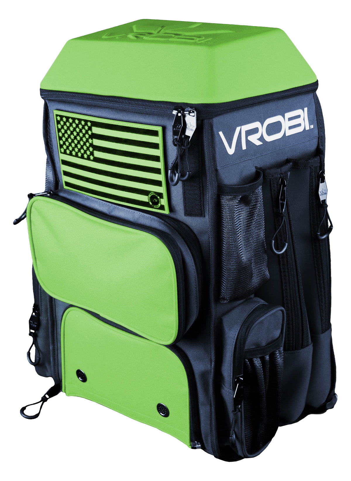 Navy and Lime Green Baseball and Softball Bat Bag