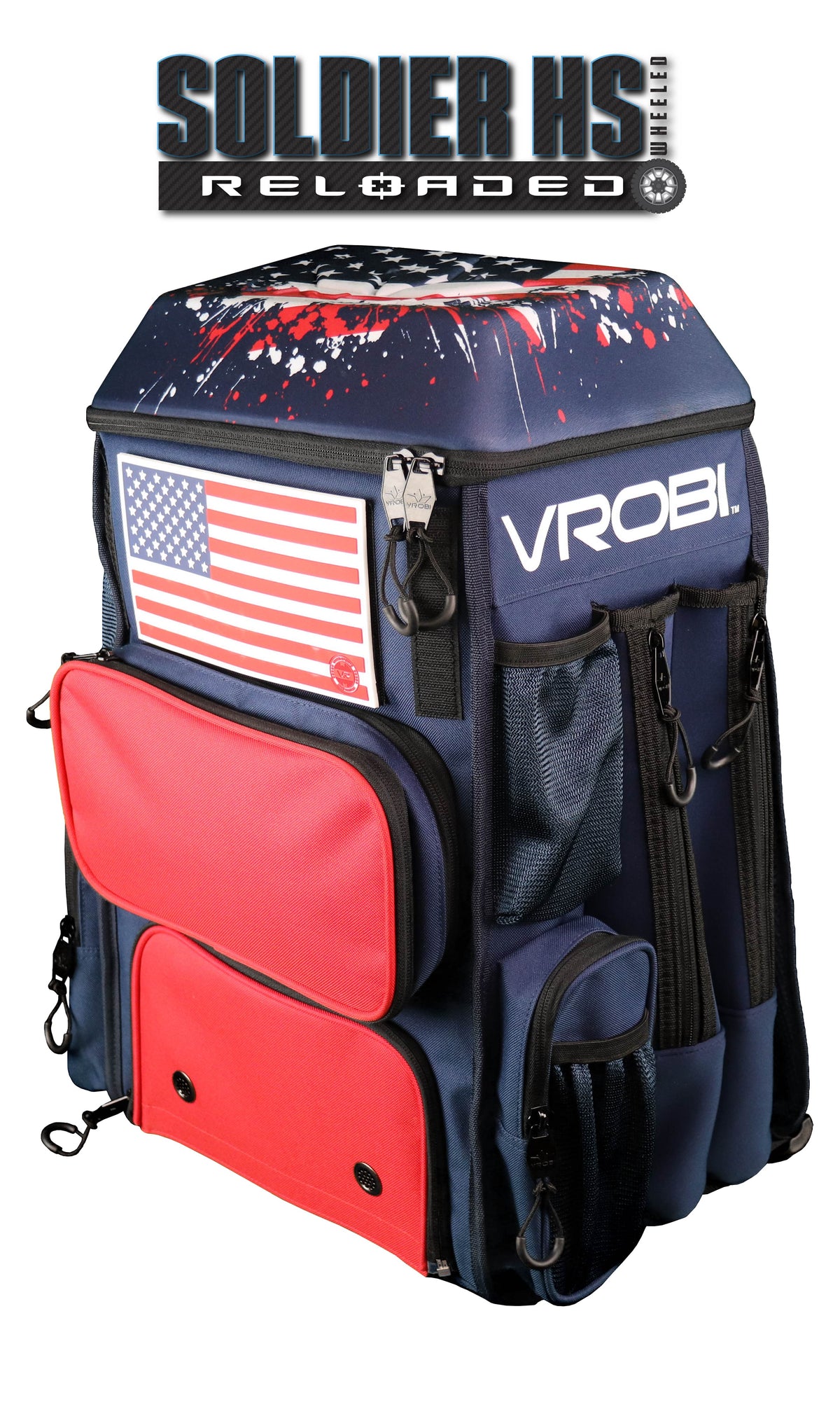 SOLDIER HS RELOADED ONE NATION STARS AND STRIPES WHEELED BAG