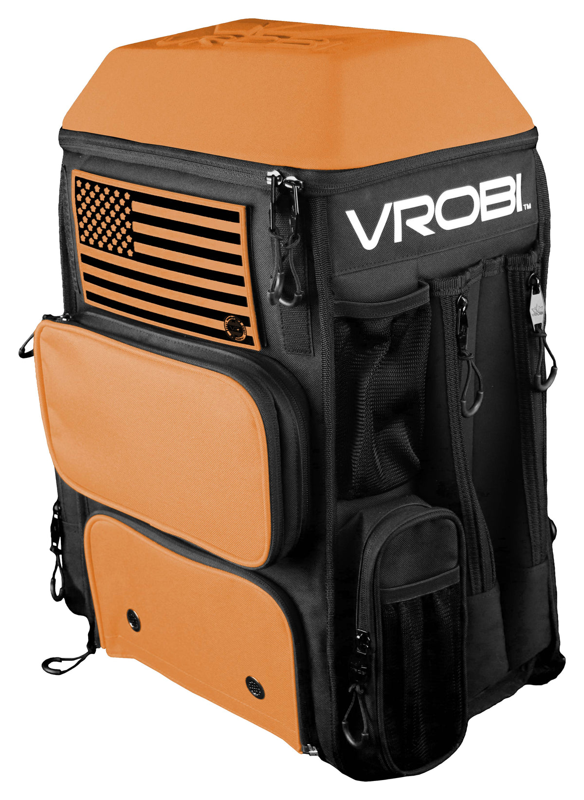 Black and Orange Baseball and Softball Bat Bag