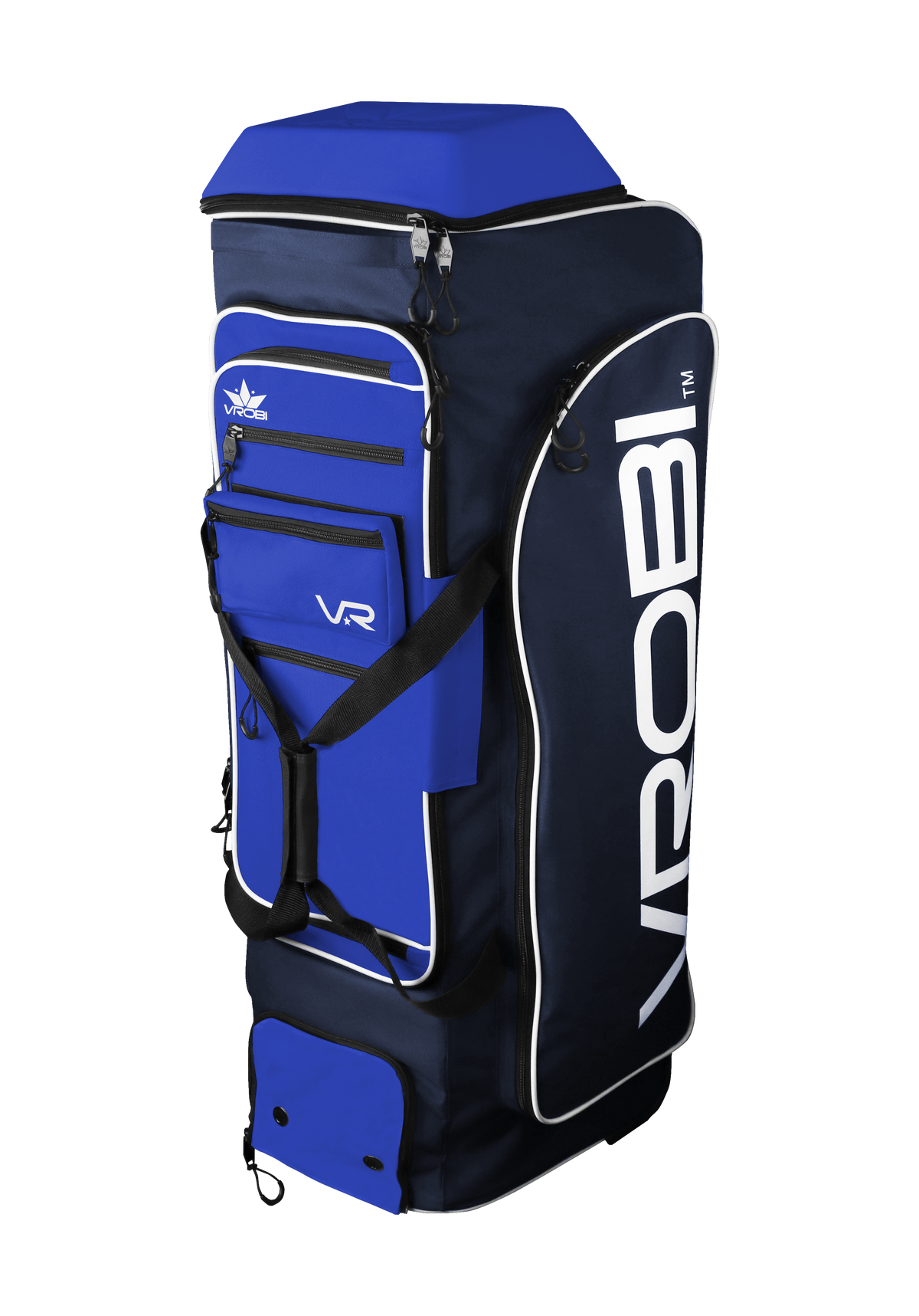 Navy and Royal Blue Baseball and Softball Wheeled Catchers Bag
