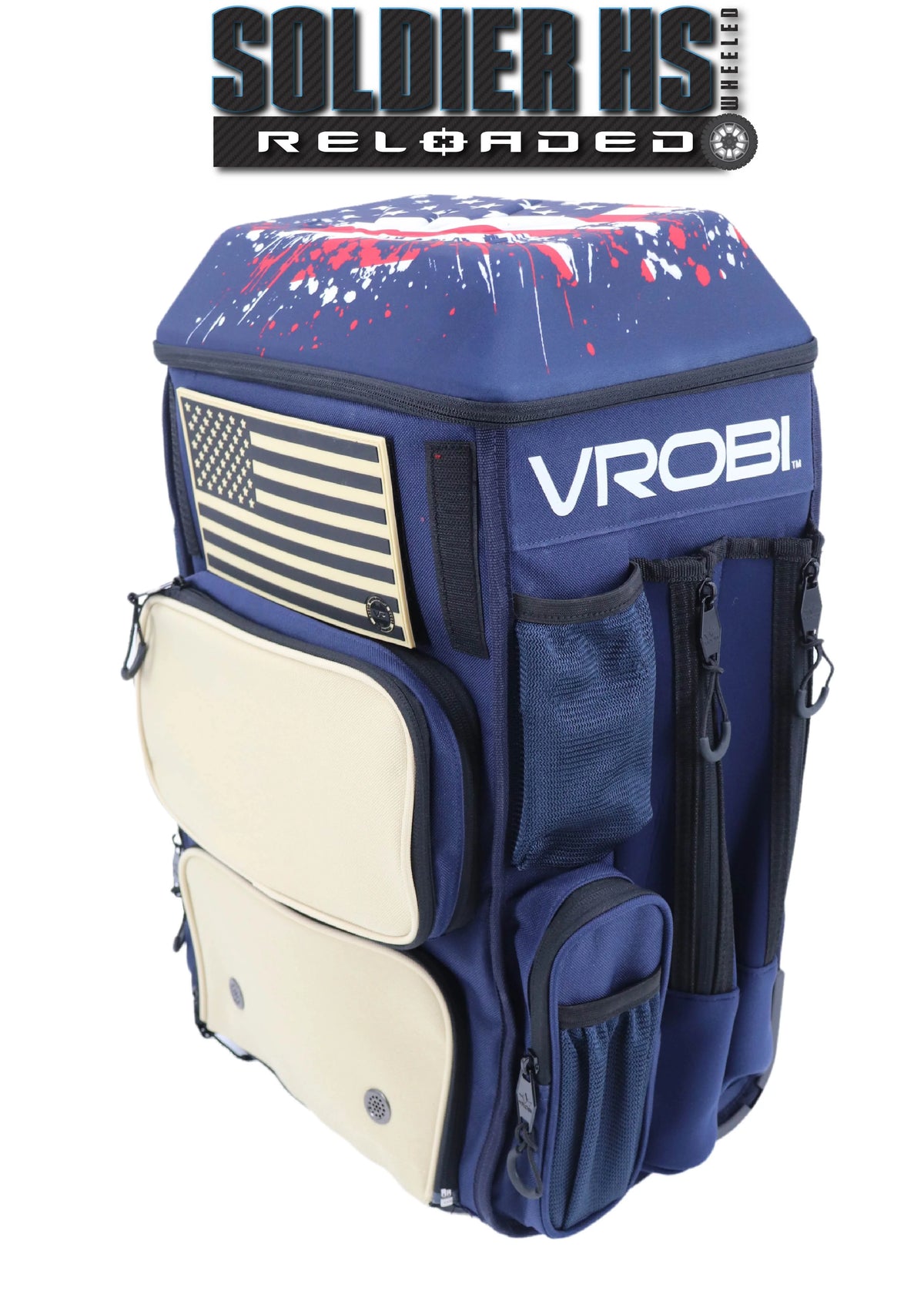 SOLDIER HS RELOADED ONE NATION STARS AND STRIPES WHEELED BAG