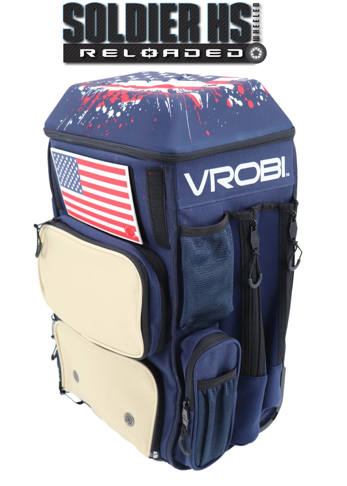 SOLDIER HS RELOADED ONE NATION STARS AND STRIPES WHEELED BAG