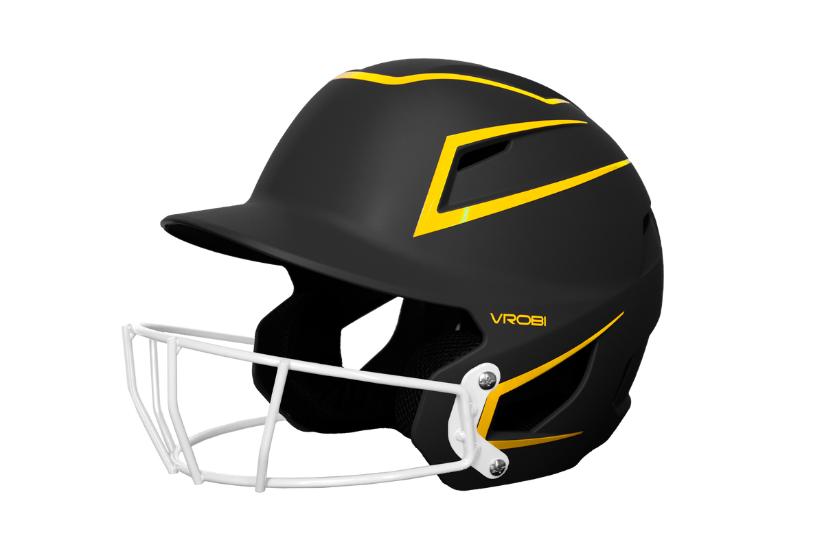Arsenal Fastpitch Softball Batting Helmet- Two-Tone- Black