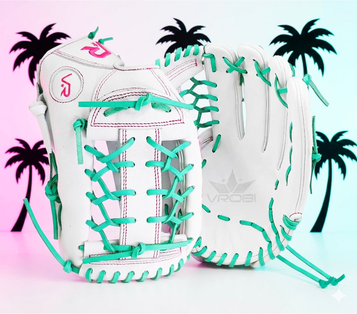 VROBI One Nation Rucker Vice City Series 13 inch fastpitch softball outfield glove with maximum coverage web