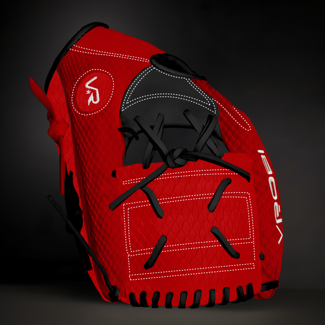 Custom VROBI Red/Black U.S Steerhide Leather Glove
