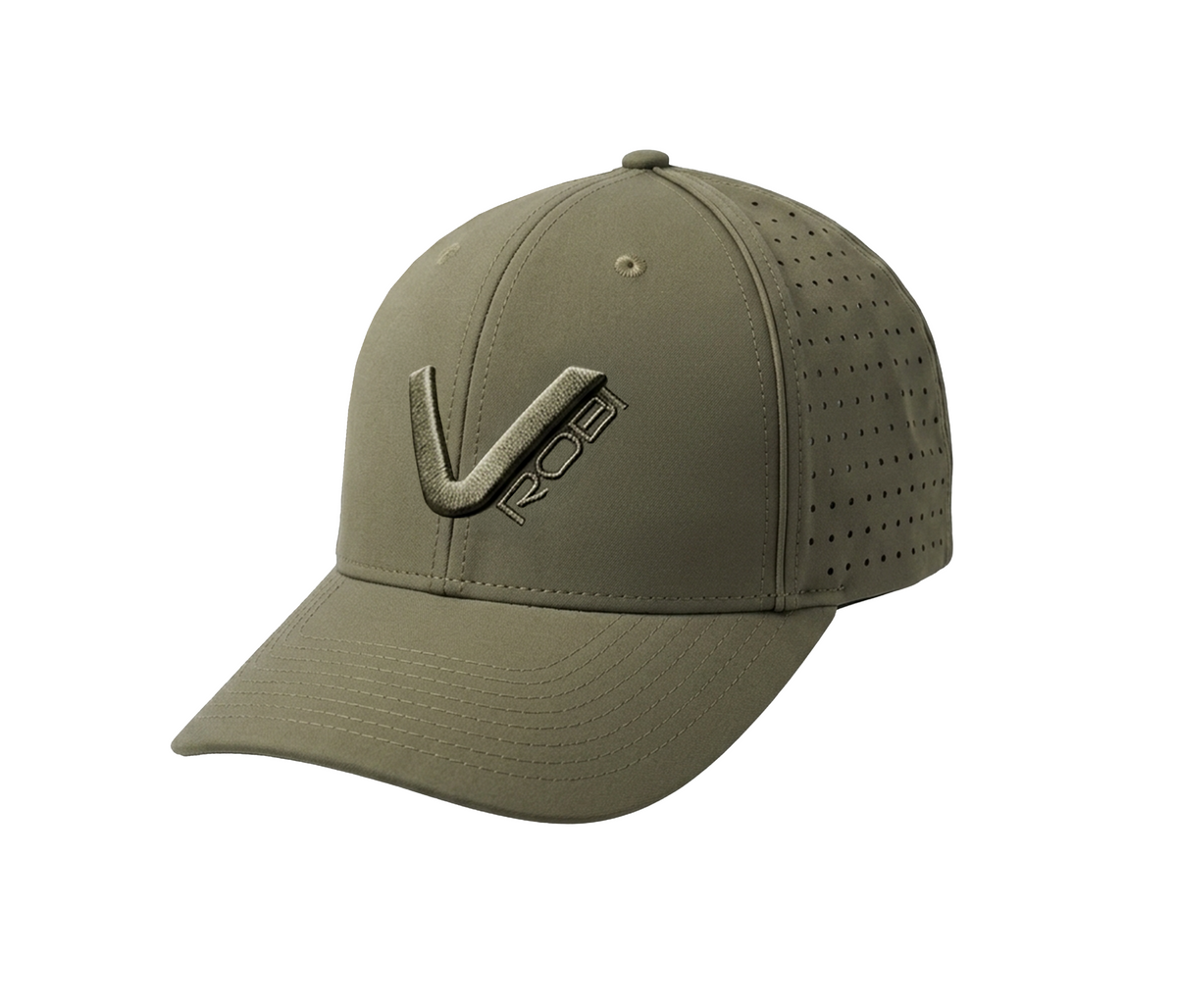 VR80 Low Profile Snapback Laser Perforated Hat- Army Green