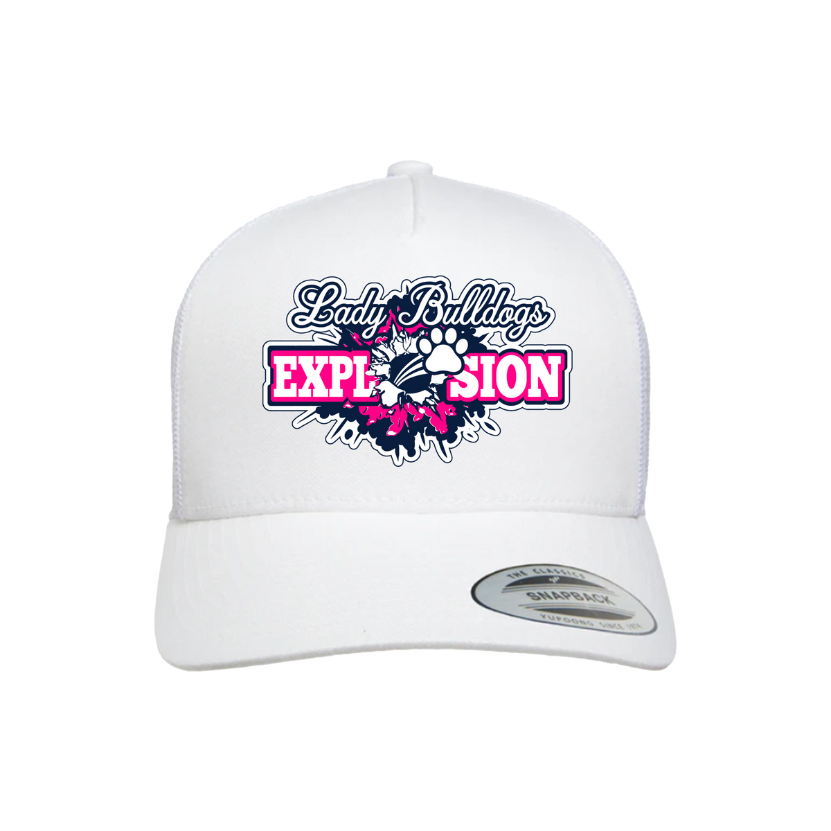 Lady Bulldogs Explosion Fastpitch (Lloyd)- Hat 1 (White)