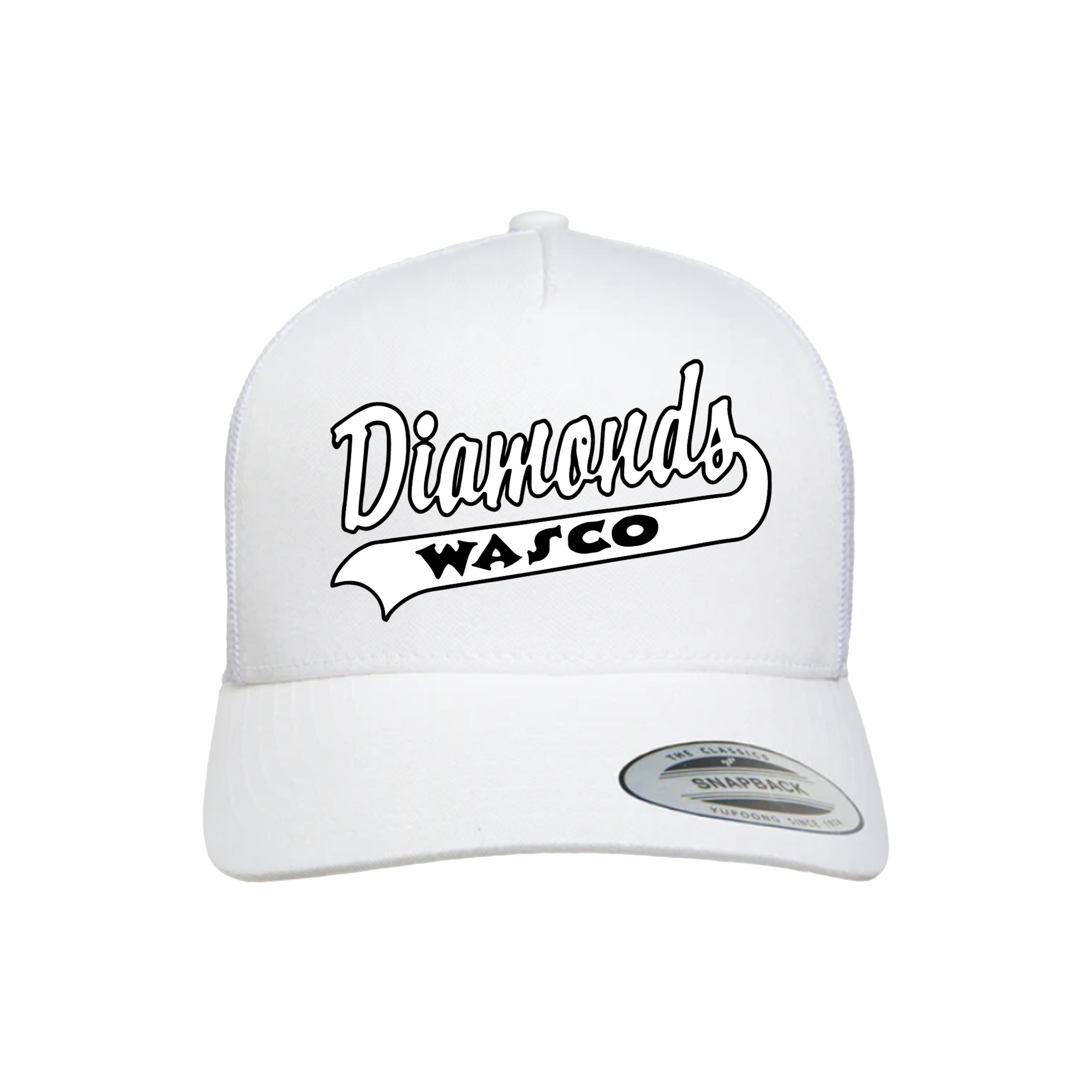 Wasco Diamonds Fastpitch (Morrow) 2026- Hat 1 (White)