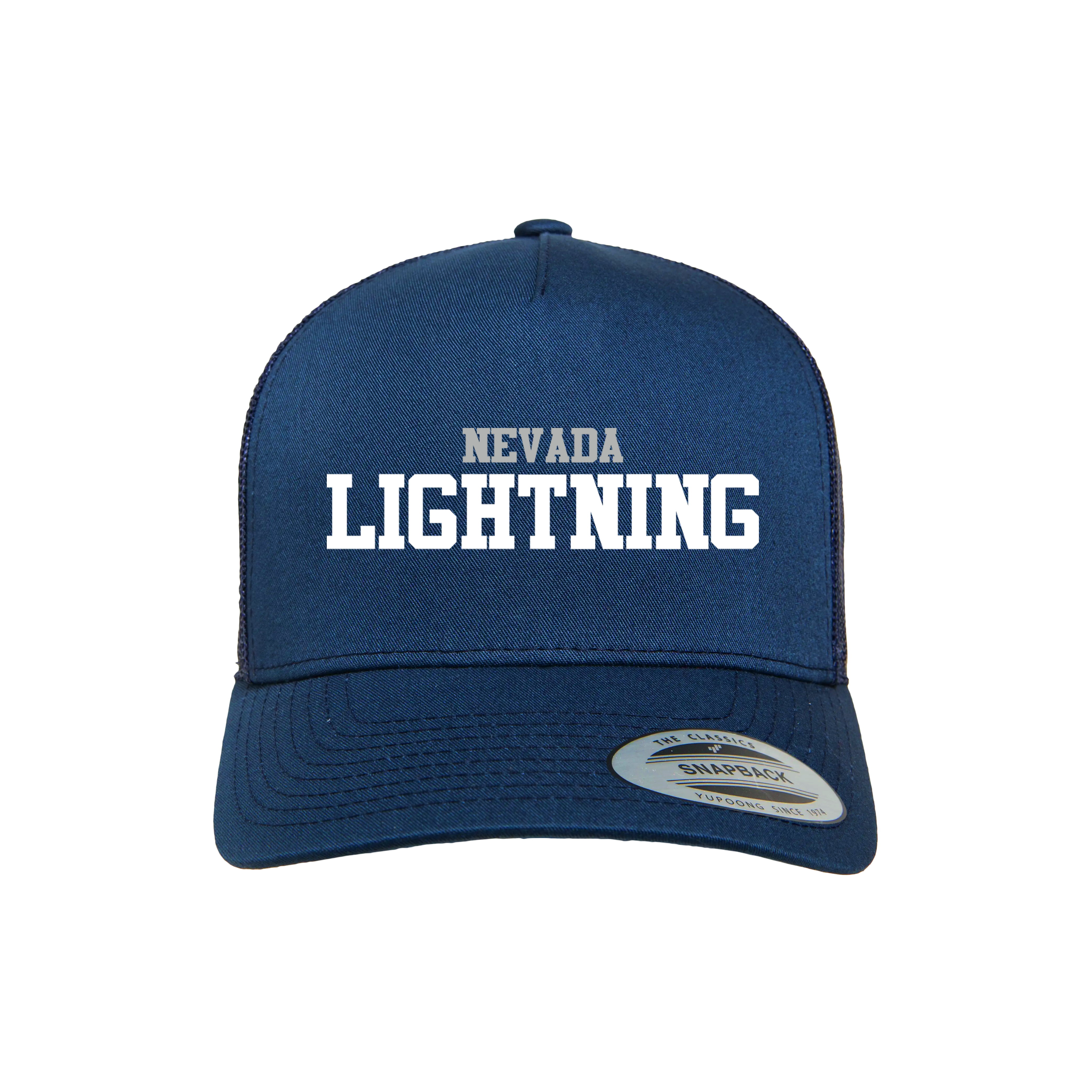 NV Lightning Fastpitch (Snow) 2026- Hat 2 (Navy)