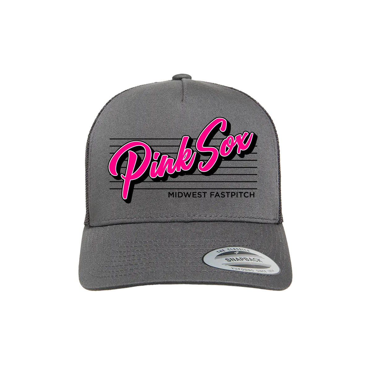 Midwest Pink Sox Fastpitch (Cameron) 2026- Hat 3 (Charcoal)