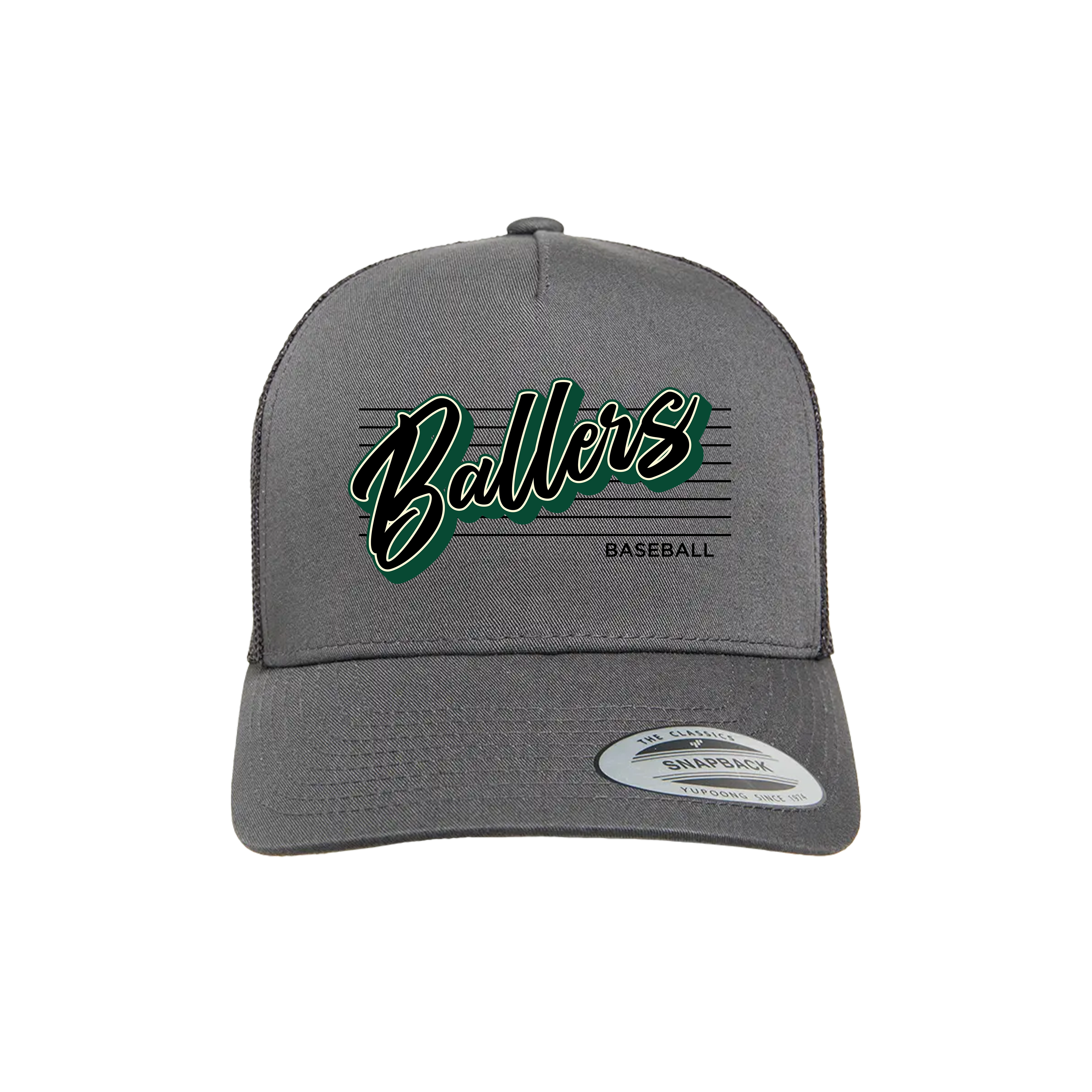 Ballers Baseball (Wyble)- Hat 3 (Charcoal)