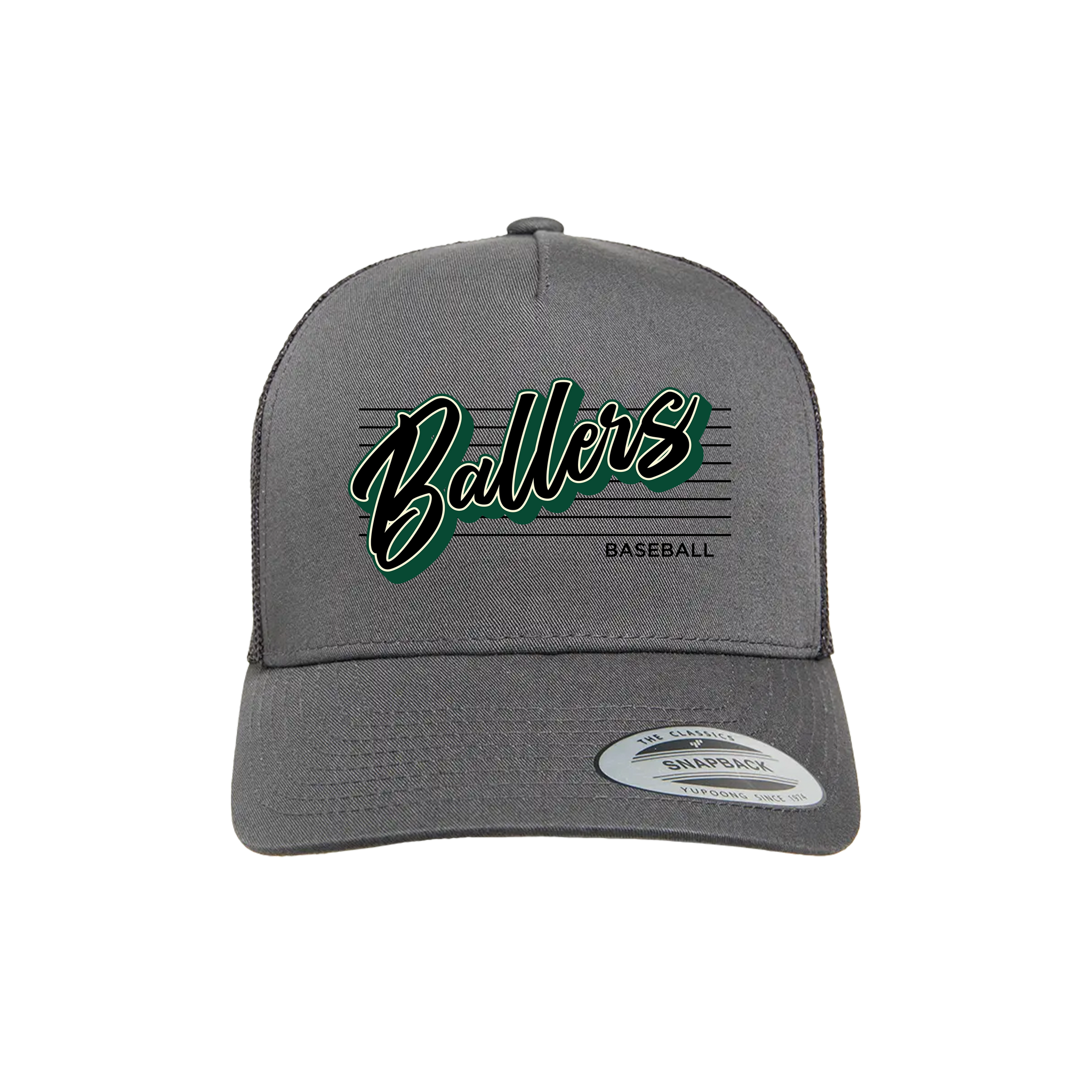 Ballers Baseball (Wyble)- Hat 3 (Charcoal)