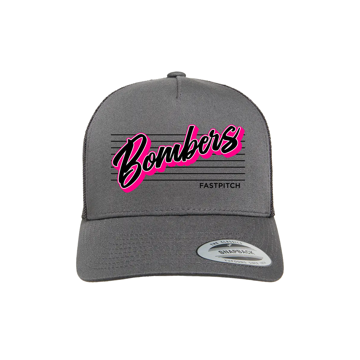 Back Road Bombers Fastpitch (Bear)- Hat 3 (Charcoal)