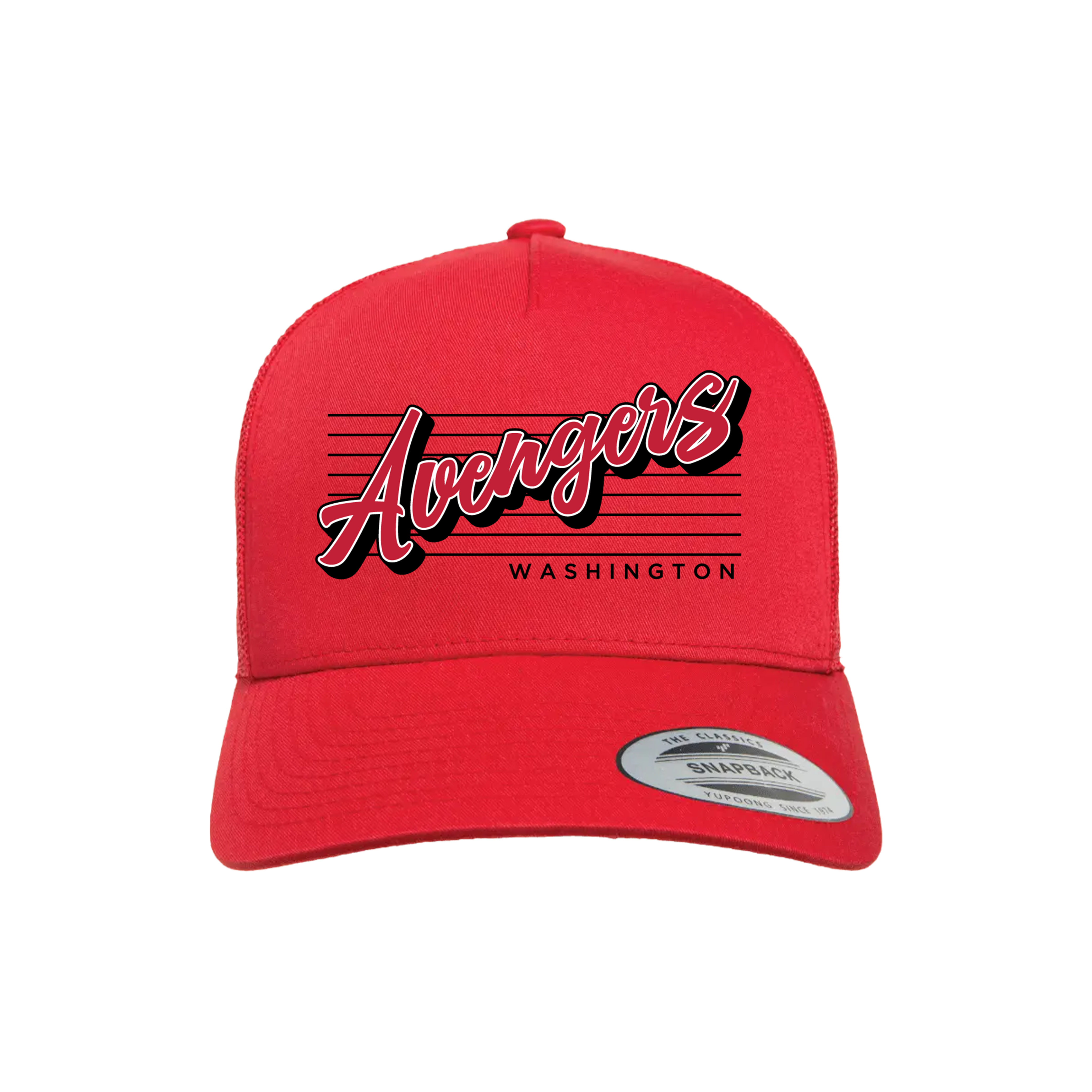 Washington Avengers (Bagley) Baseball- Hat 3 (Red)