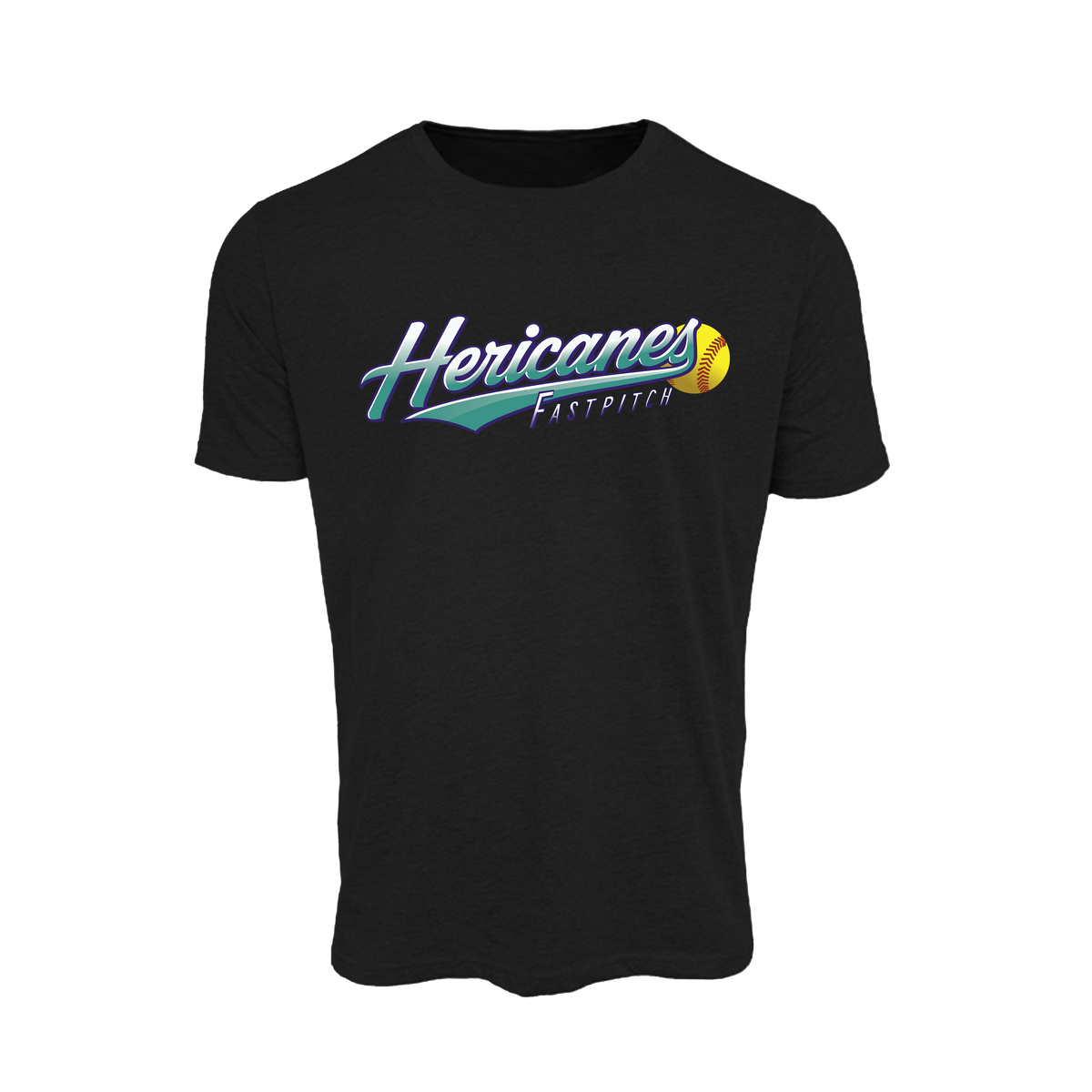Hericanes Fastpitch (Stephens)- T-Shirt 3 (Black)