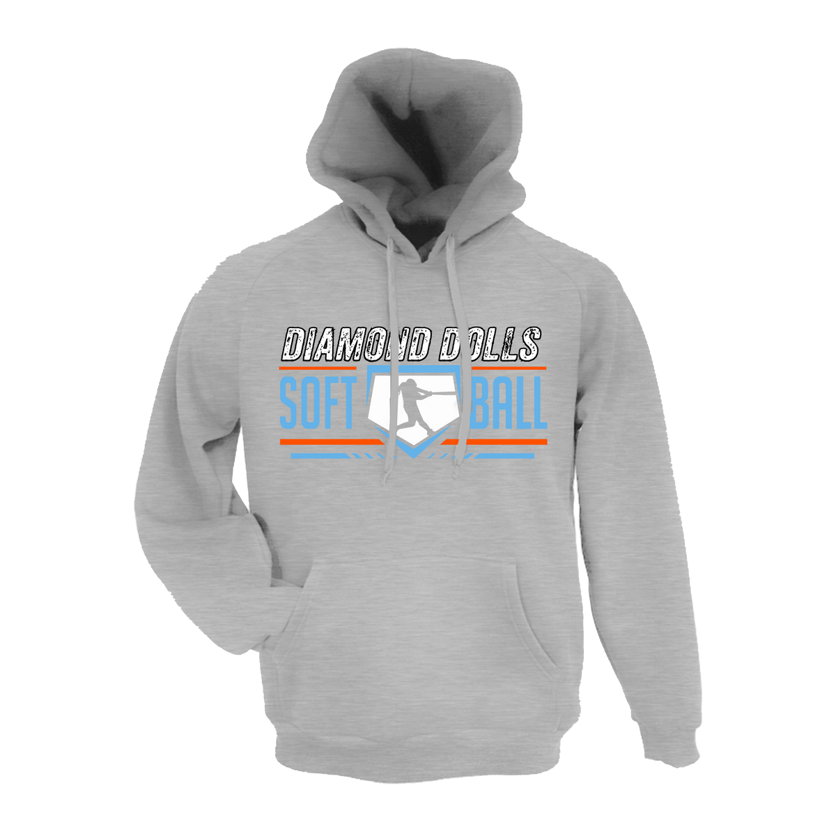 Diamond Dolls (Ozment) Fastpitch-Hoodie 1 (Grey)