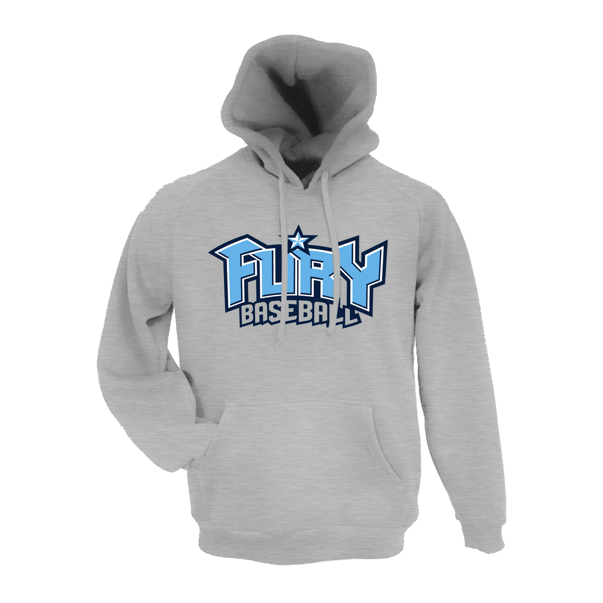 TP FURY (Tasker) Baseball- Hoodie 1 (Grey)