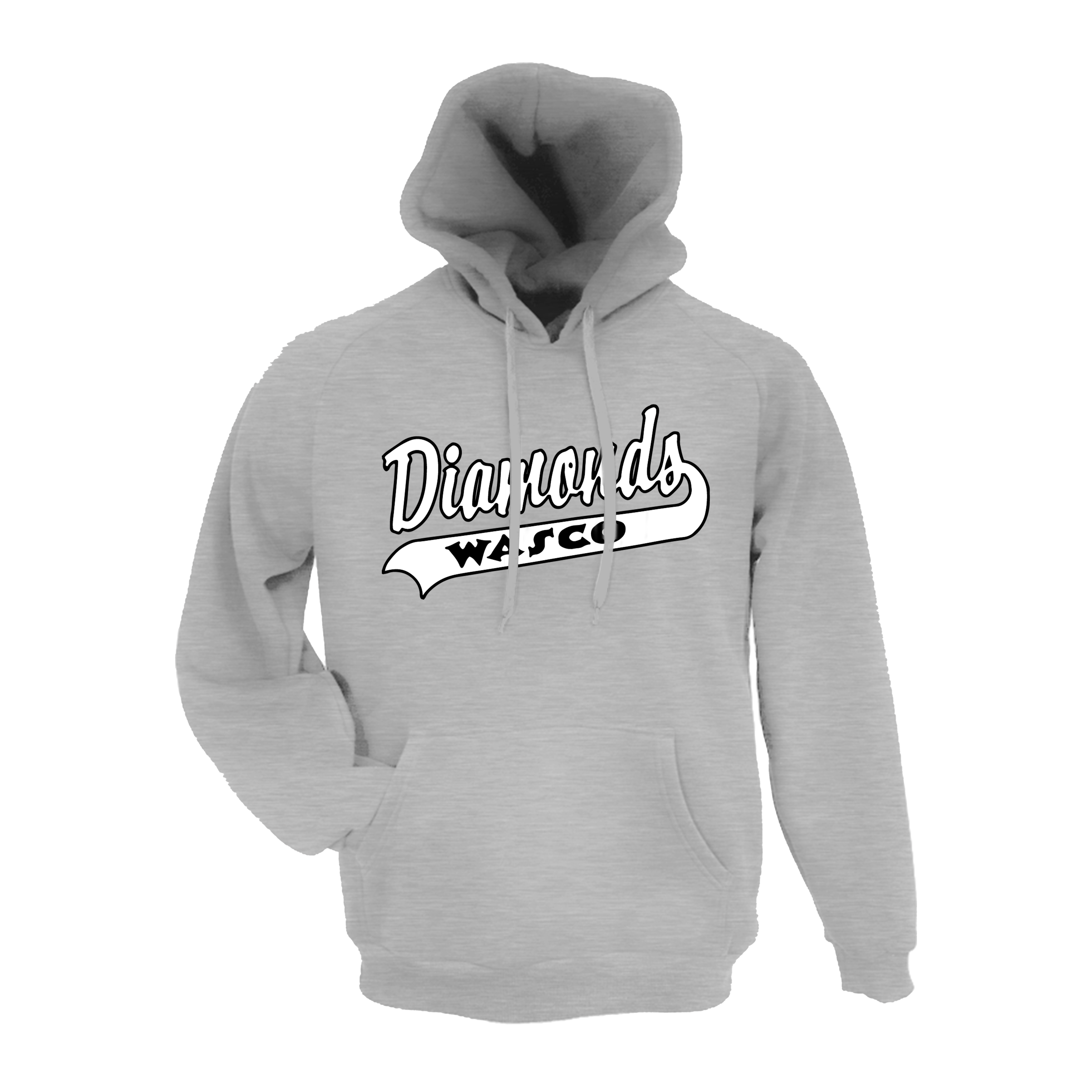 Wasco Diamonds Fastpitch (Morrow) 2026- Hoodie 1 (Grey)
