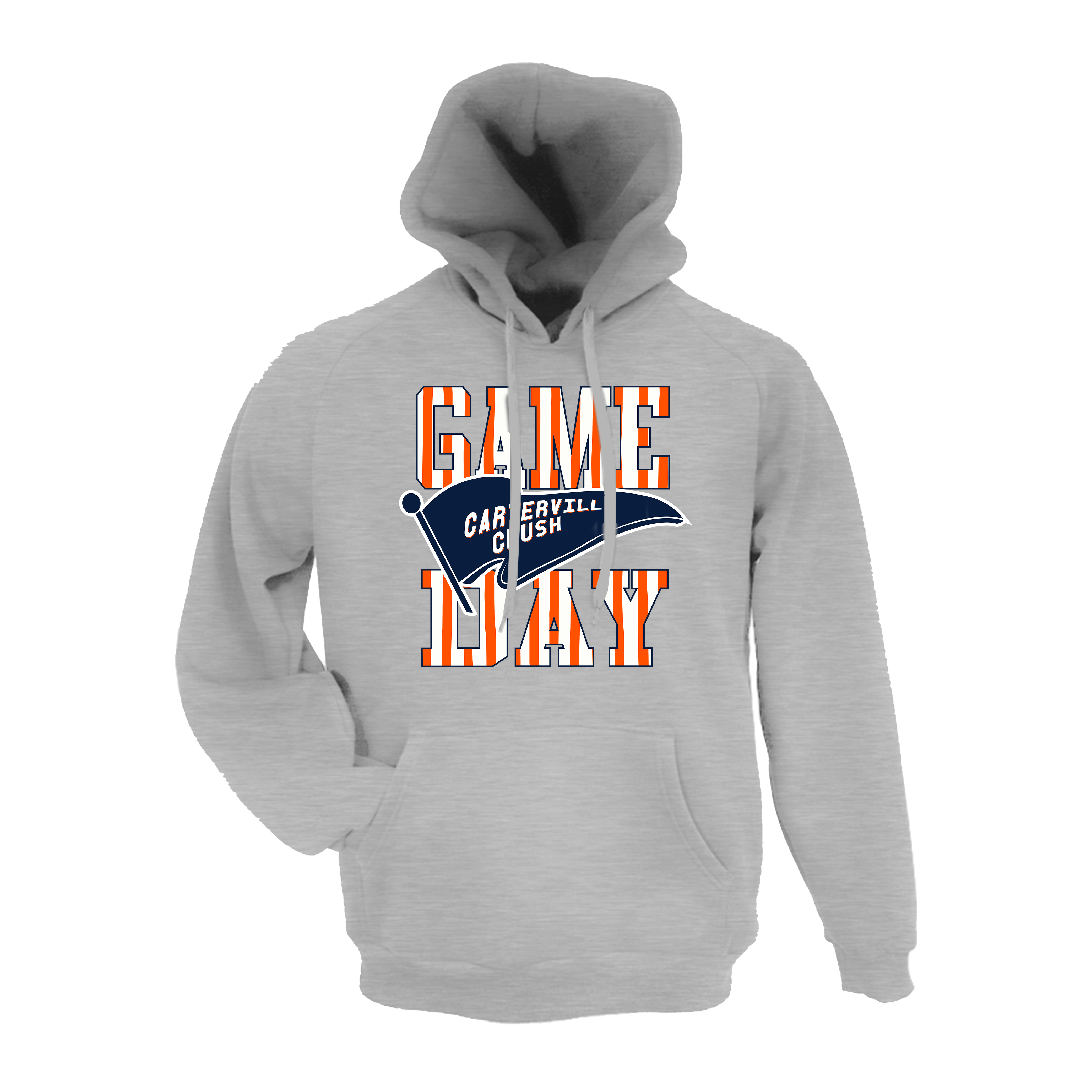 Carterville Crush (Wheaton) Fastpitch- Hoodie 1 (Grey)