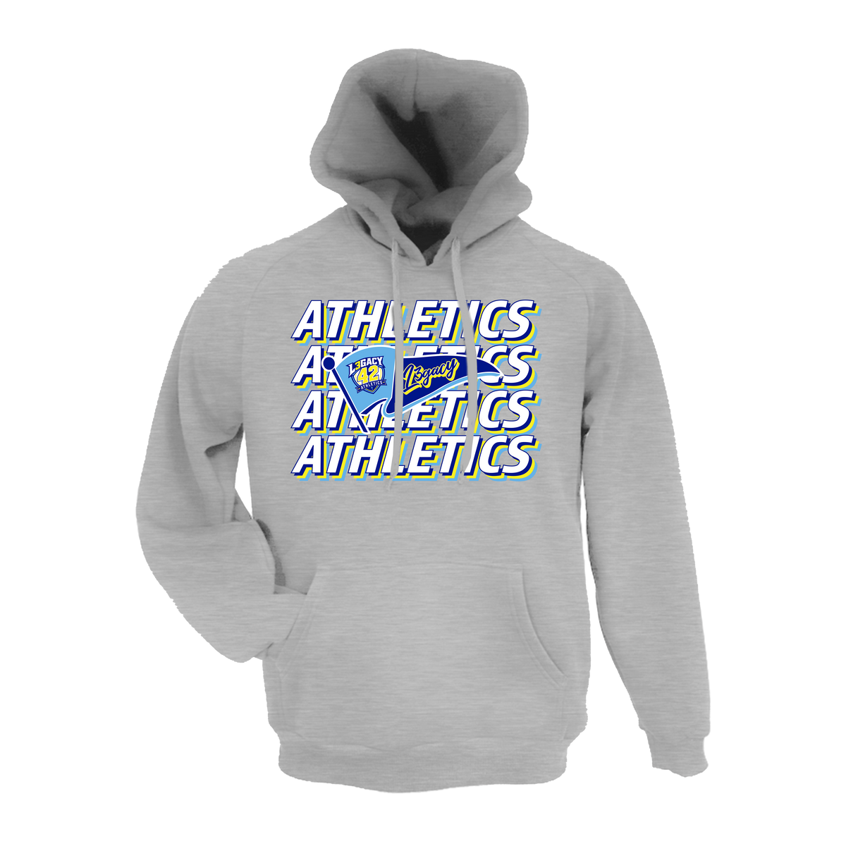 L3gacy 42 Athletics- Hoodie 1 (Grey)