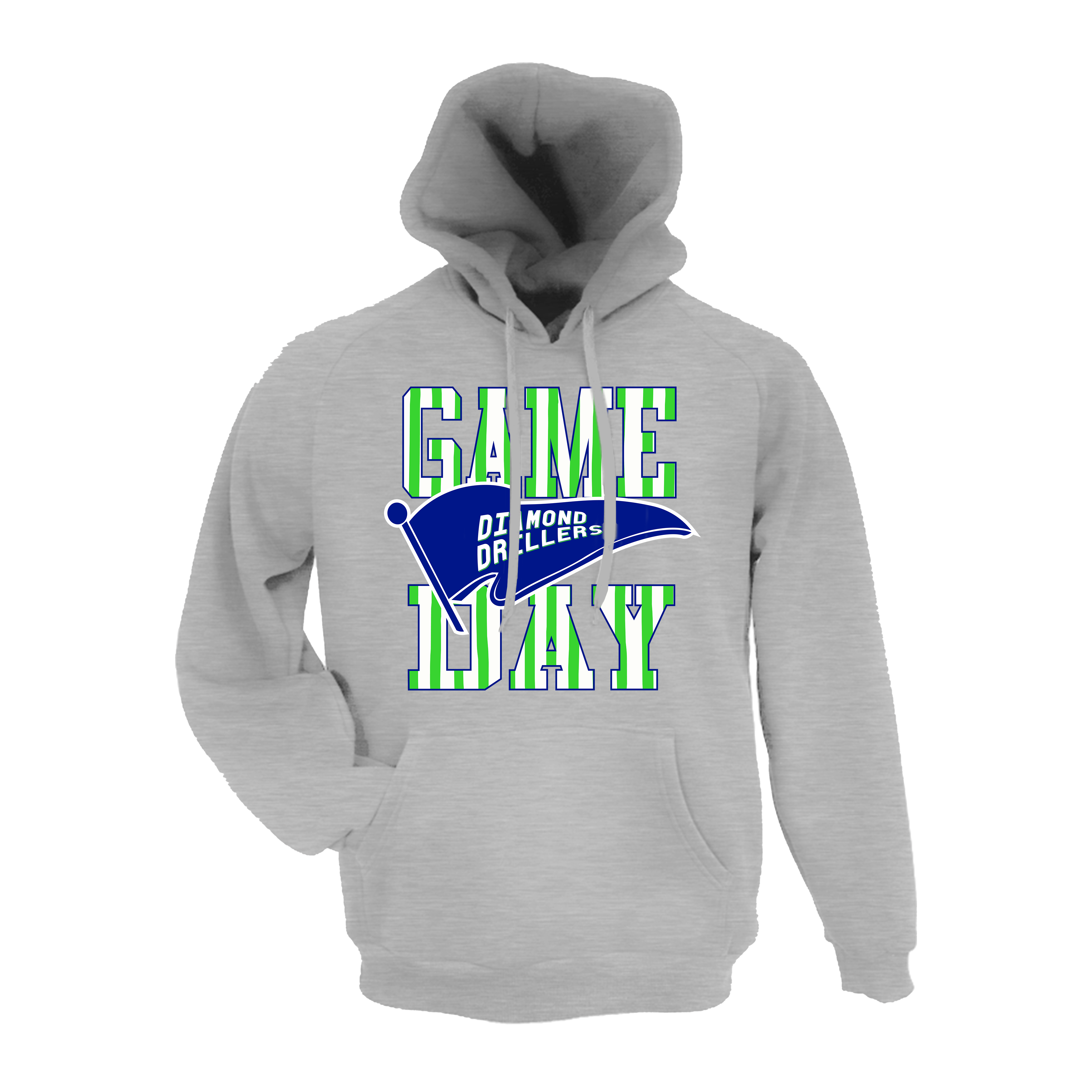 Oklahoma Diamond Drillers Baseball (Miller)- Hoodie 1 (Grey)