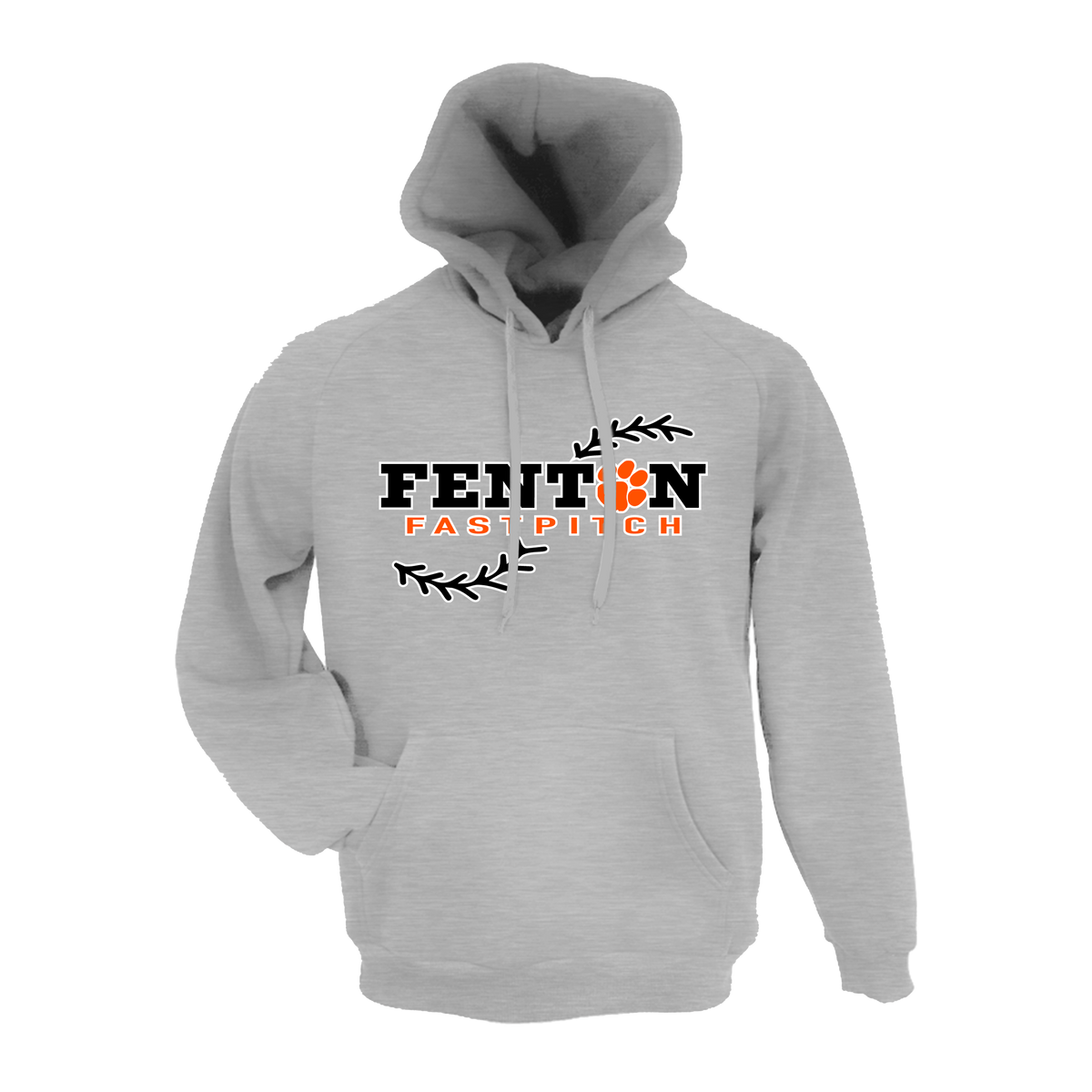 Fenton Fastpitch (LeDuc) 10U- Hoodie 1 (Grey)