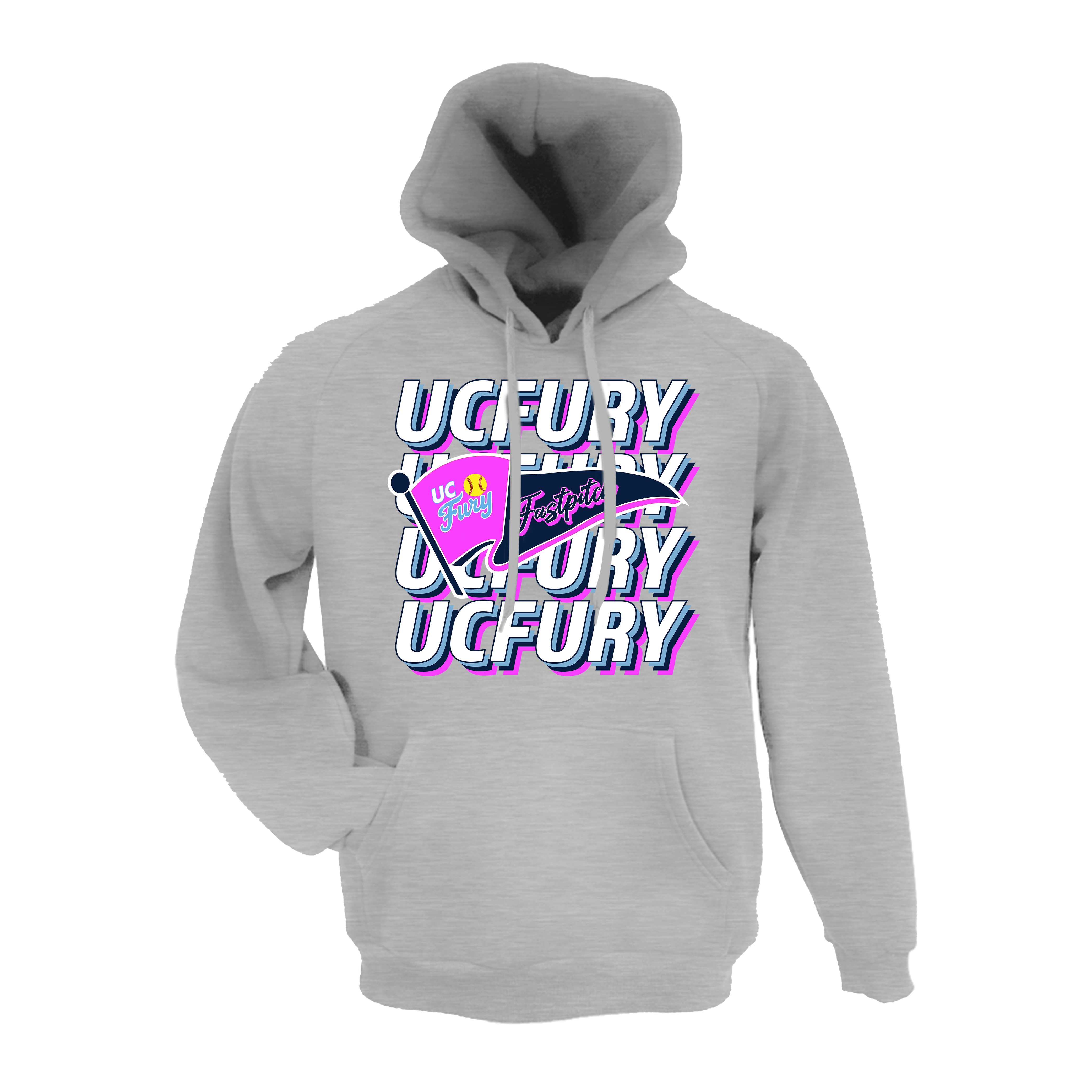 UCFury Fastpitch (Anderson) 2026- Hoodie 1 (Grey)