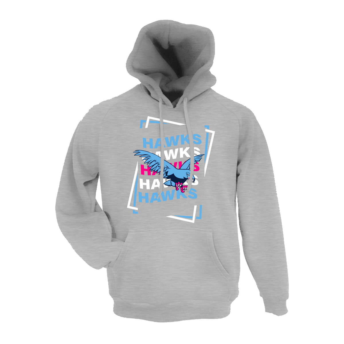 TN HAWKS (SENSING) Fastpitch- Hoodie 1 (Grey)