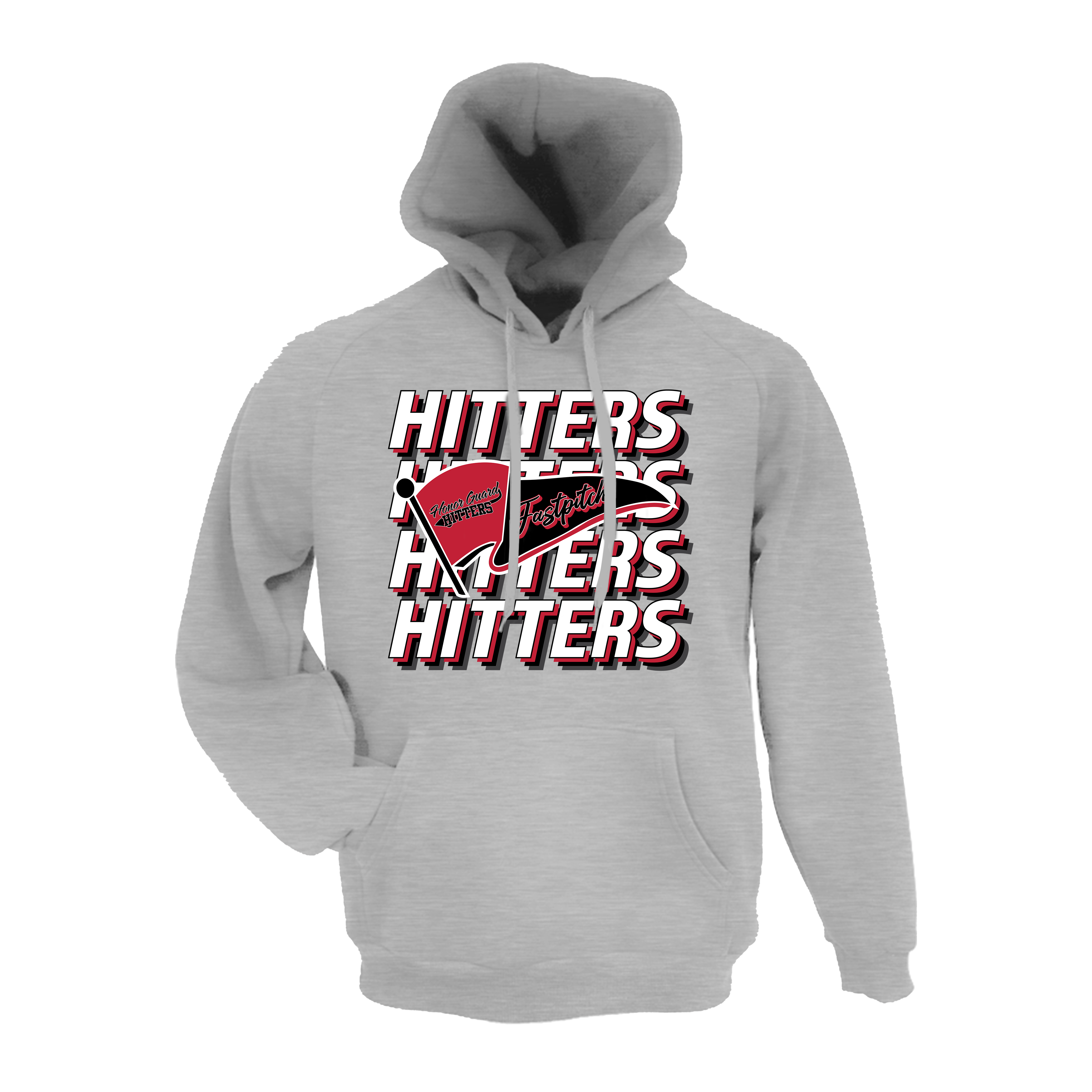 Honor Guard Hitters Fastpitch (Jeffers)- Hoodie 1 (Grey)