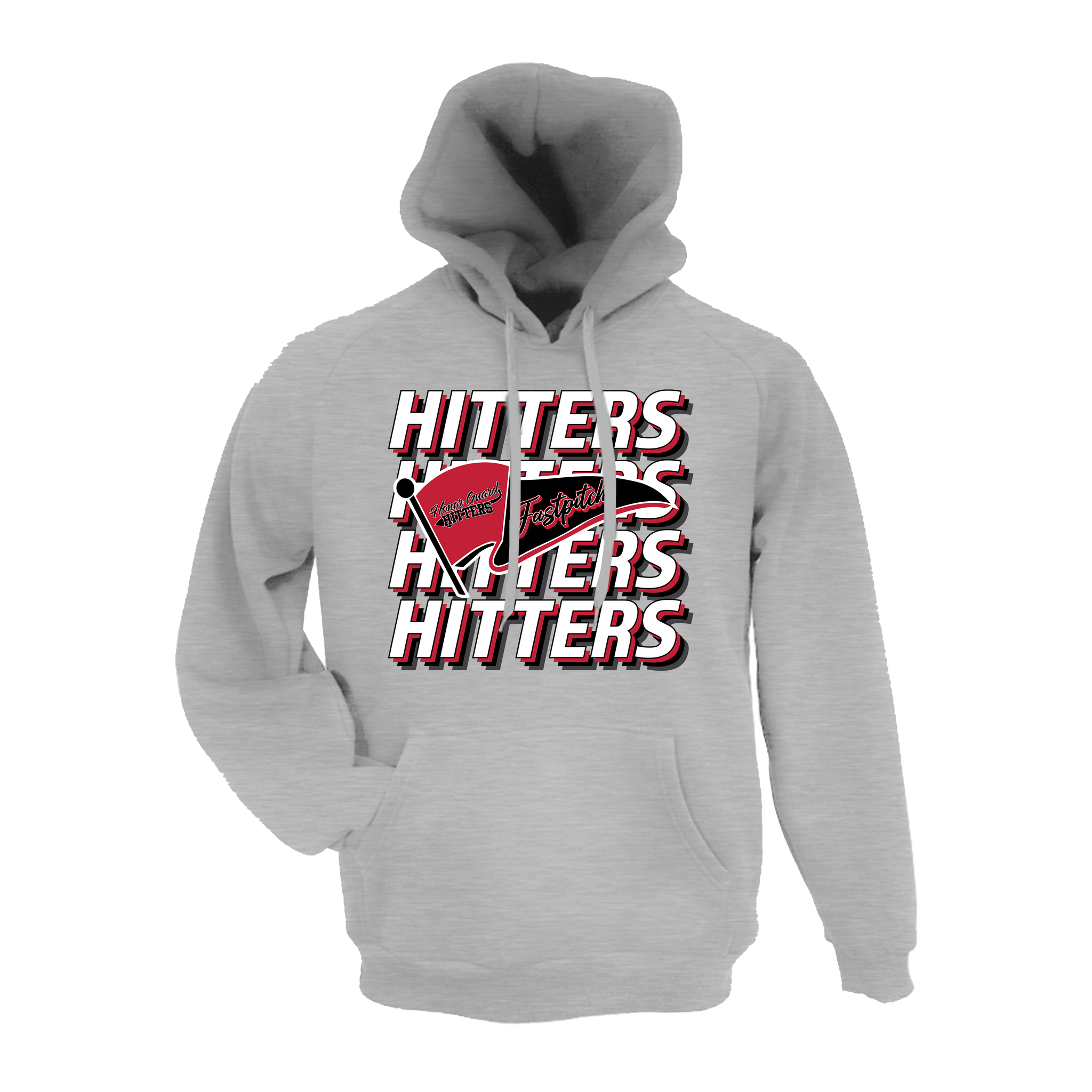 Honor Guard Hitters Fastpitch (Jeffers)- Hoodie 1 (Grey)