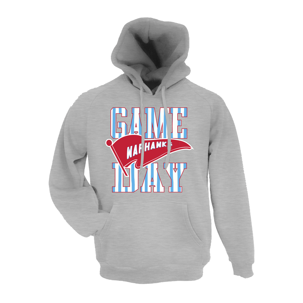 Texas Warhawks (Kent) Baseball- Hoodie 1 (Grey)