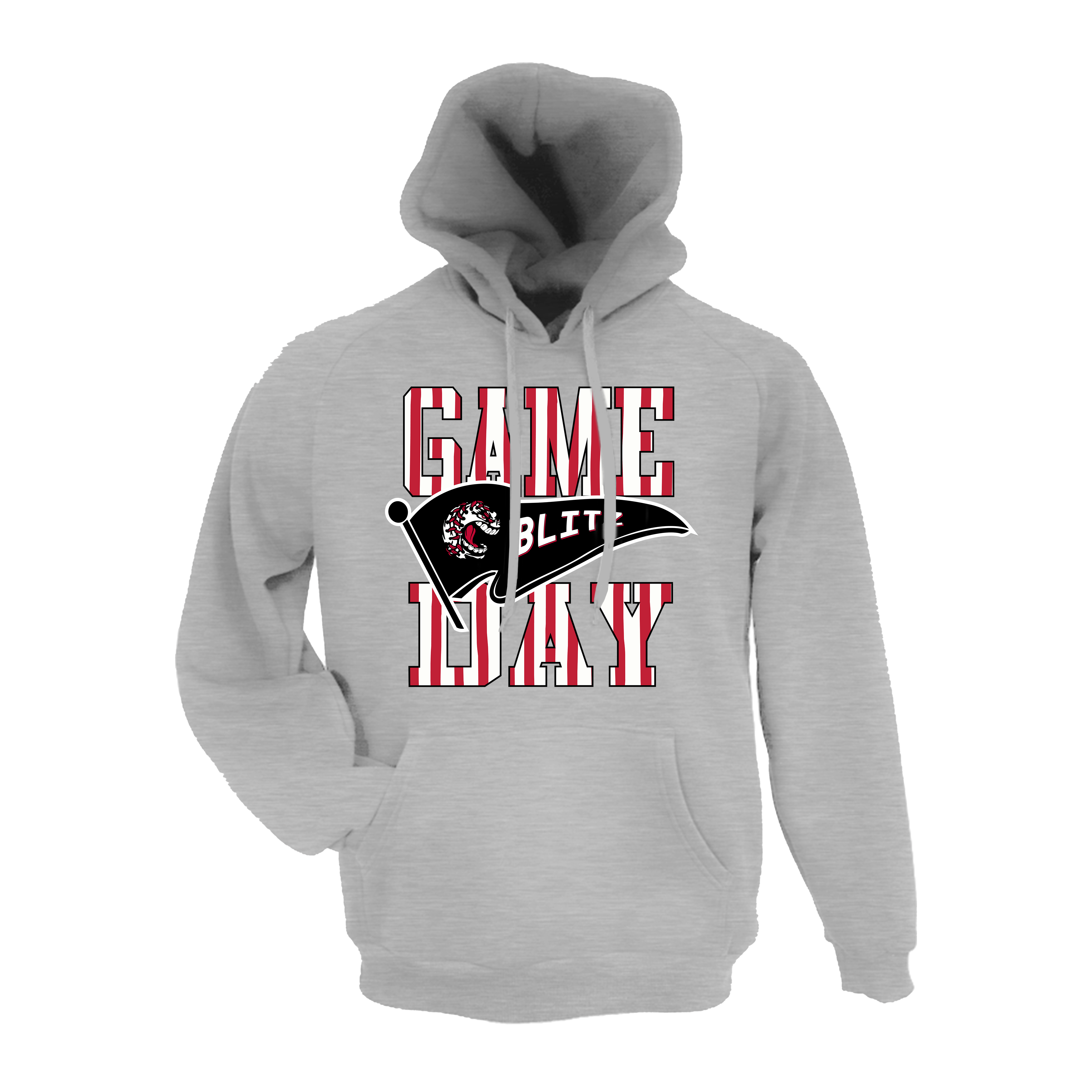 Blitz (Harding) Fastpitch- Hoodie 1 (Grey)